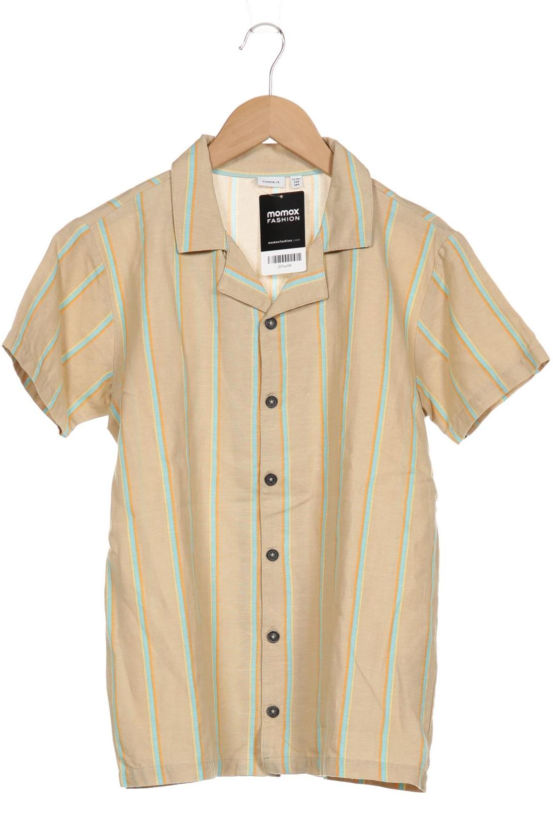 

name it Herren Hemd, beige, Gr. 158/164