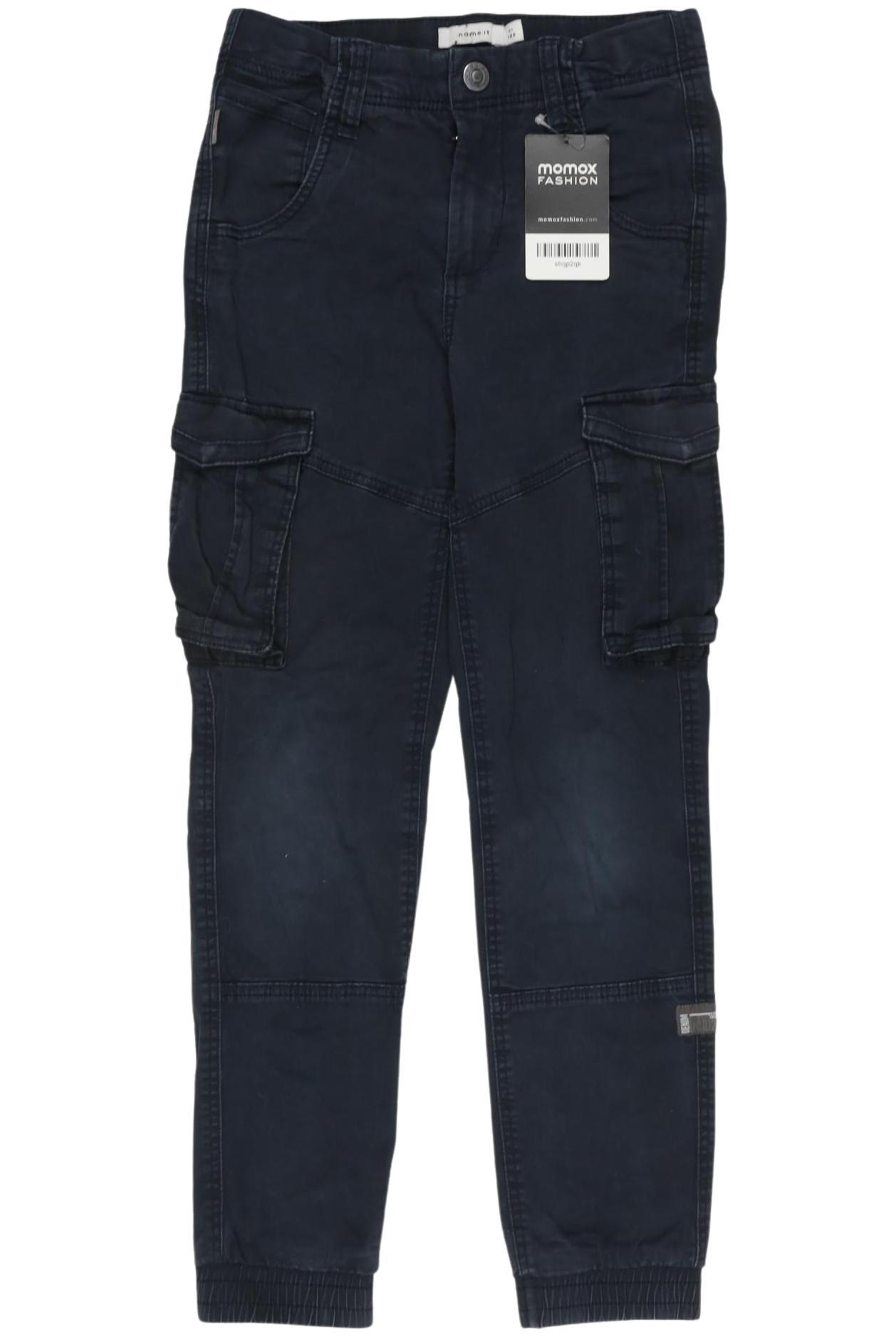 

name it Jungen Stoffhose, marineblau, Gr. 128