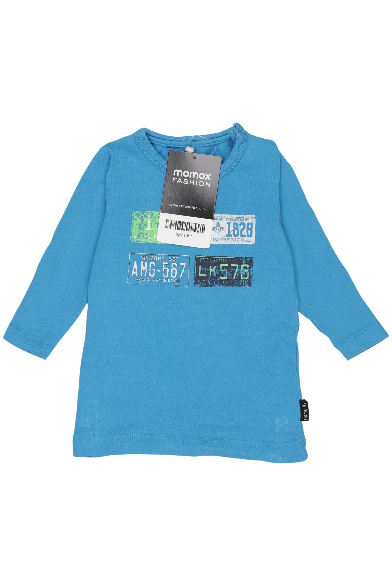 

name it Jungen Langarmshirt, hellblau, Gr. 62