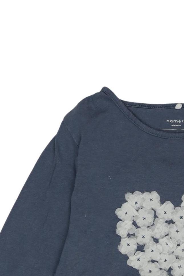 Thumbnail - name it Mädchen Langarmshirt, marineblau, Gr. 92