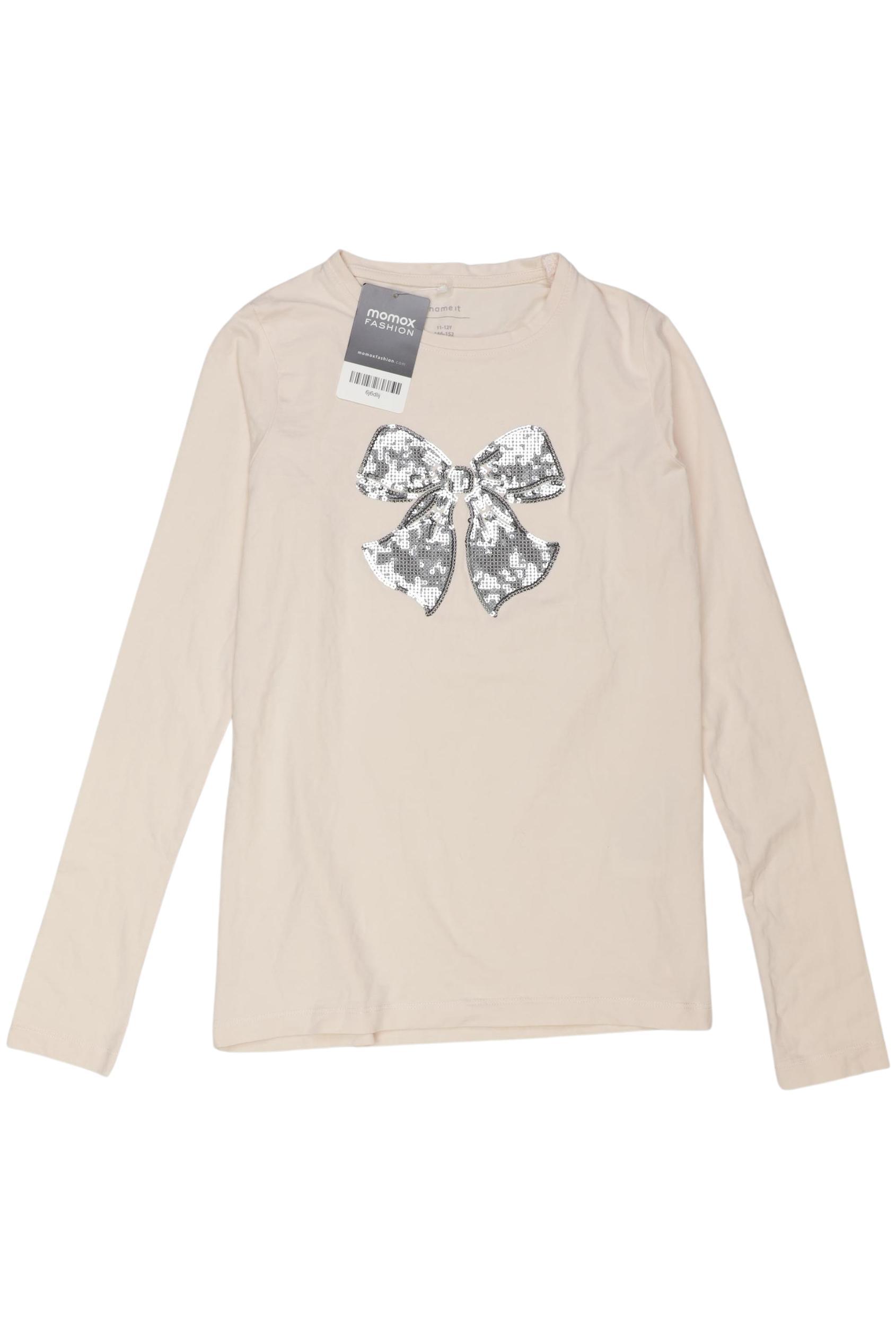 

name it Mädchen Langarmshirt, beige, Gr. 146/152