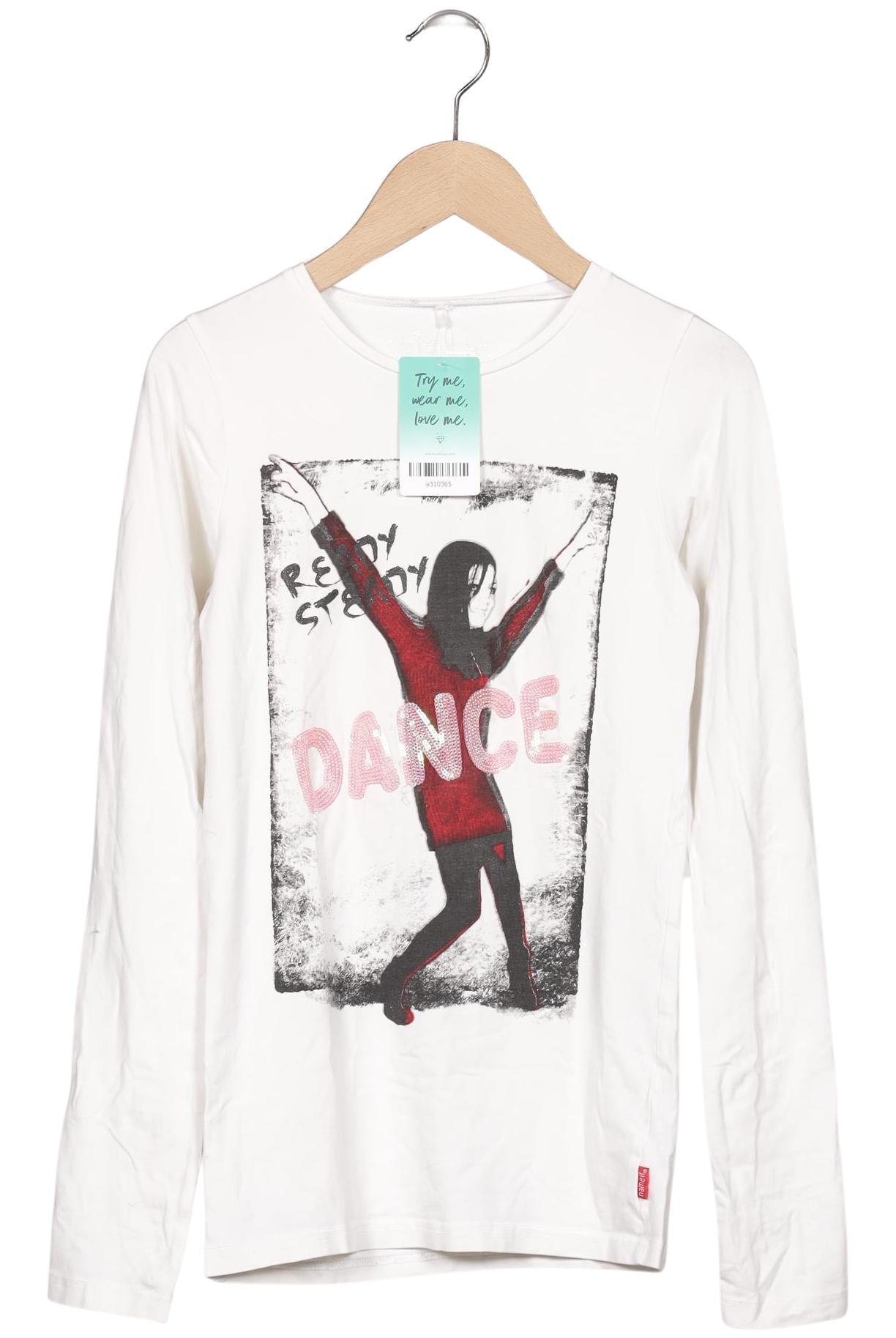 

name it Damen Langarmshirt, weiß, Gr. 158/164