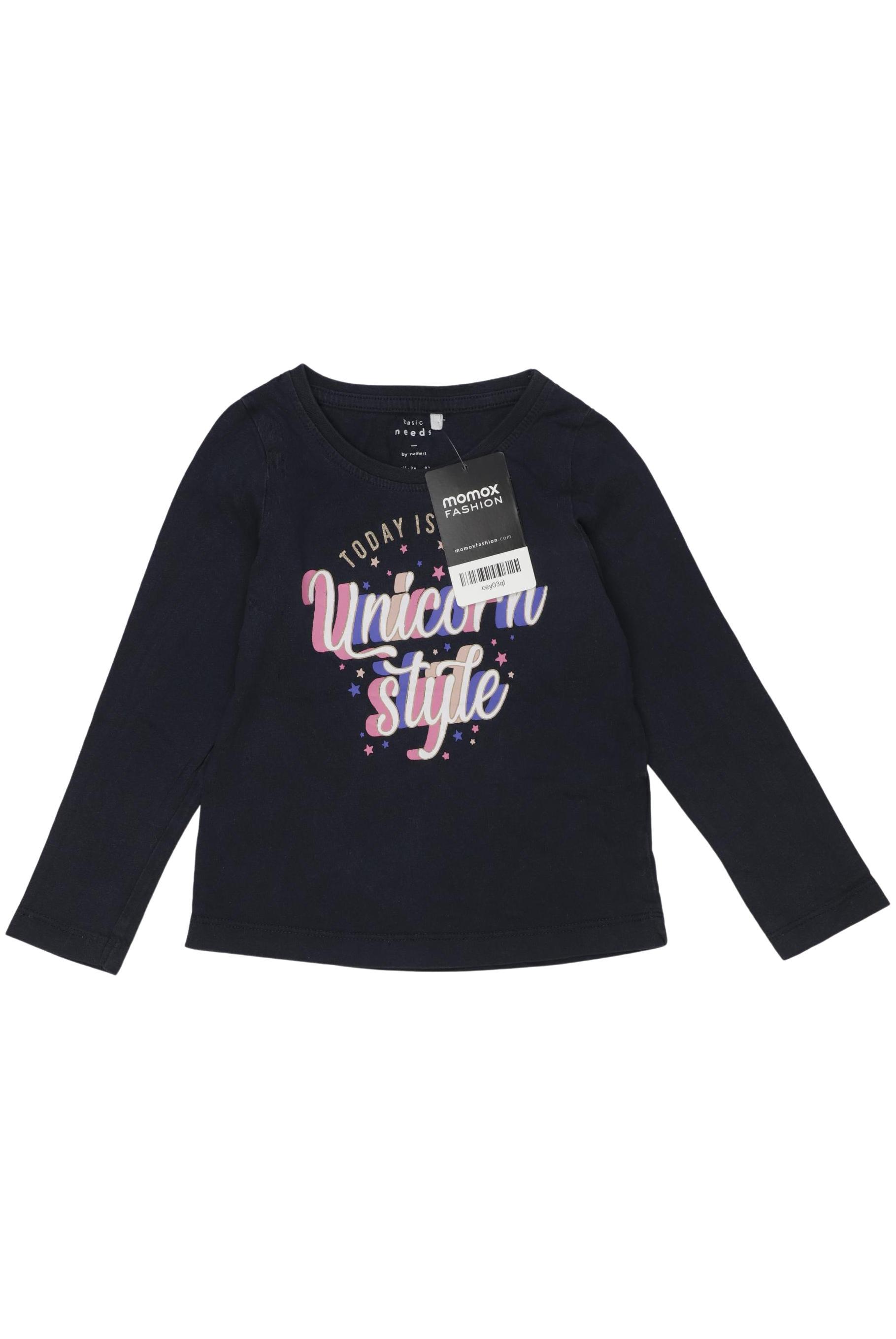 

name it Mädchen Langarmshirt, marineblau, Gr. 92