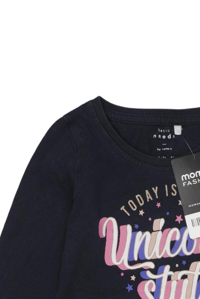 Thumbnail - name it Mädchen Langarmshirt, marineblau, Gr. 92