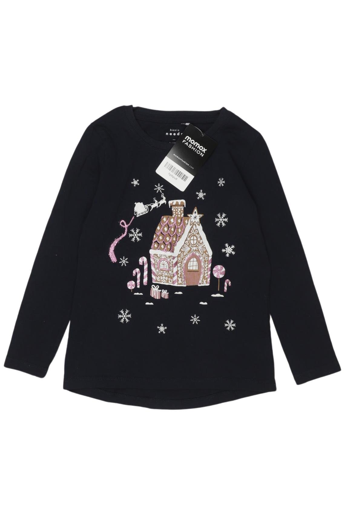 

name it Mädchen Langarmshirt, marineblau, Gr. 104