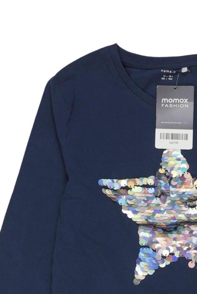 Thumbnail - name it Mädchen Langarmshirt, marineblau, Gr. 158/164