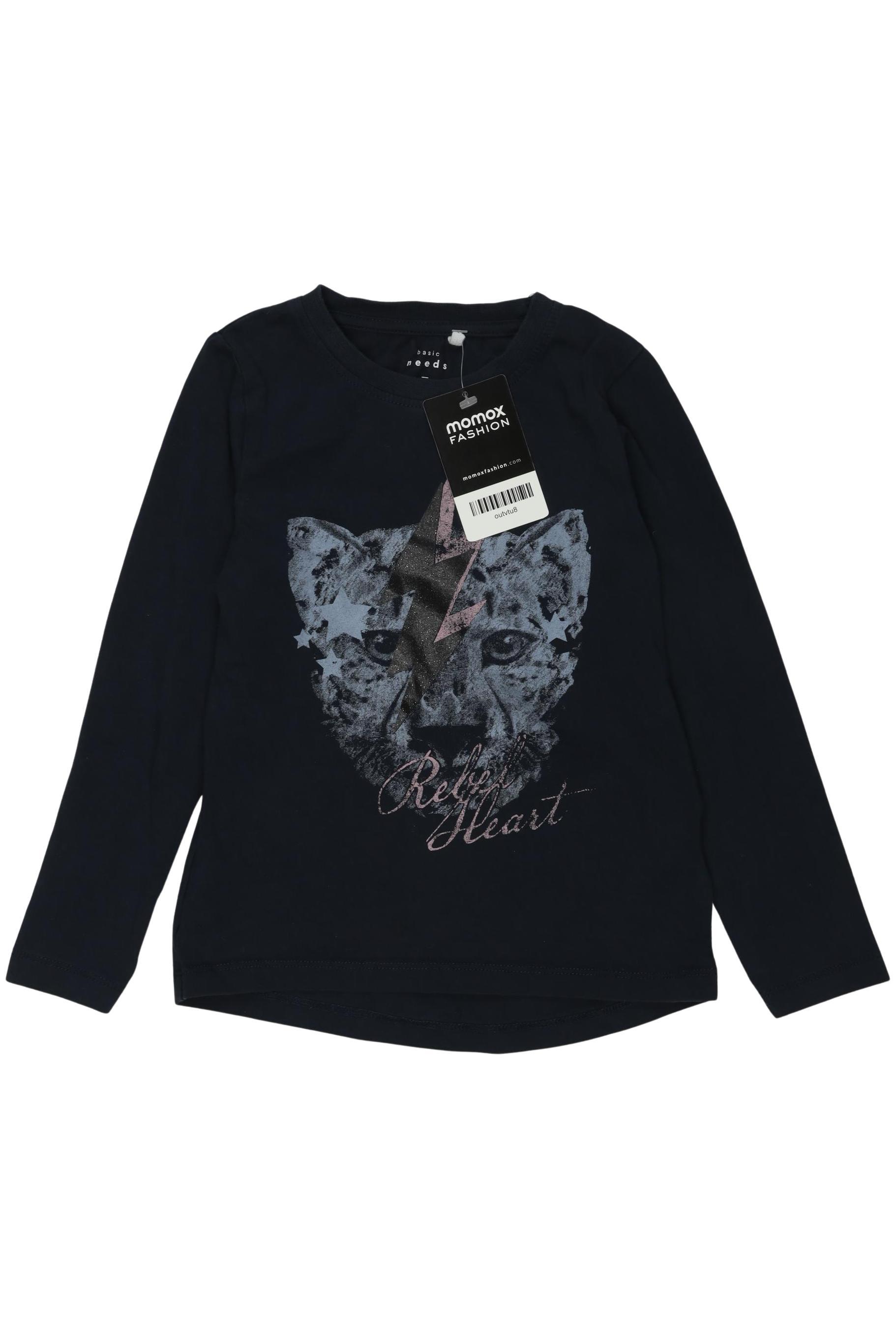 

name it Mädchen Langarmshirt, marineblau, Gr. 116