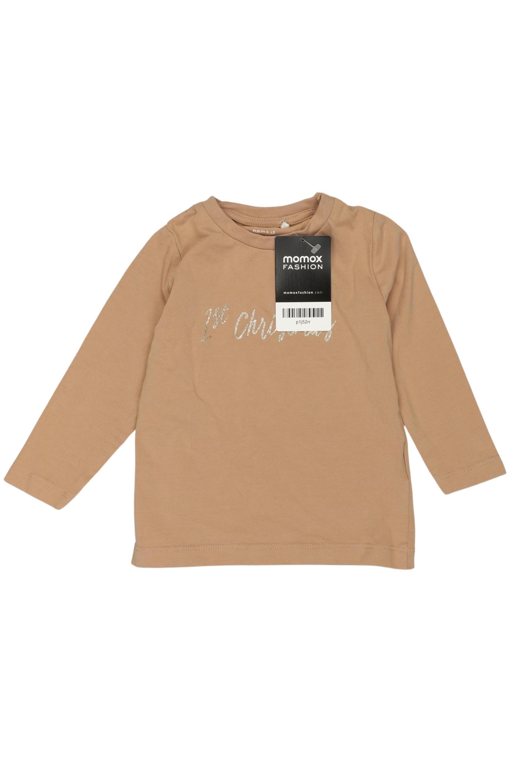 

name it Mädchen Langarmshirt, beige, Gr. 80