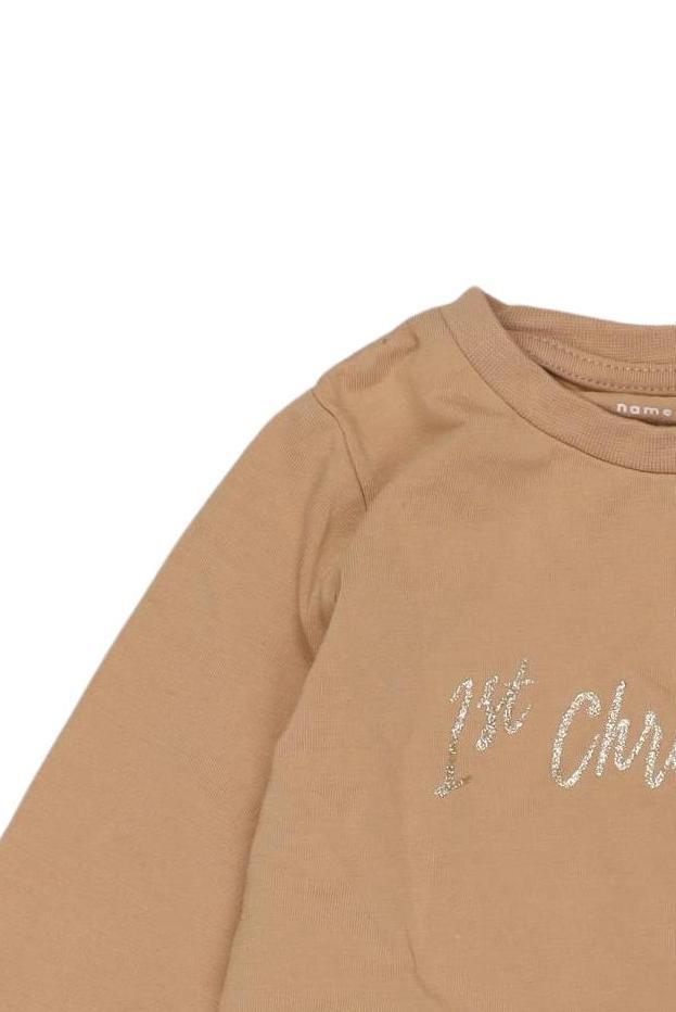 Thumbnail - name it Mädchen Langarmshirt, beige, Gr. 80