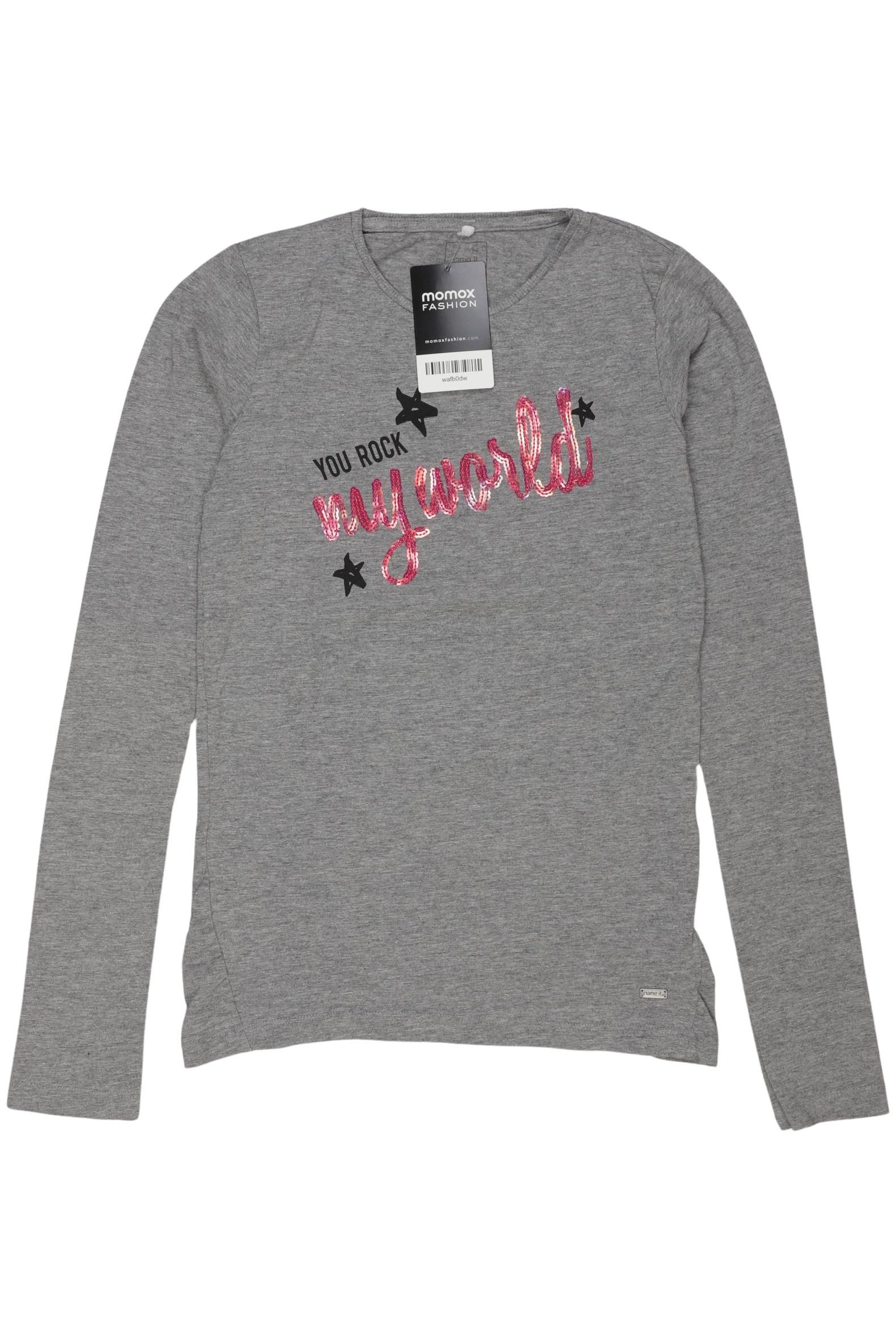 

name it Mädchen Langarmshirt, grau, Gr. 158/164