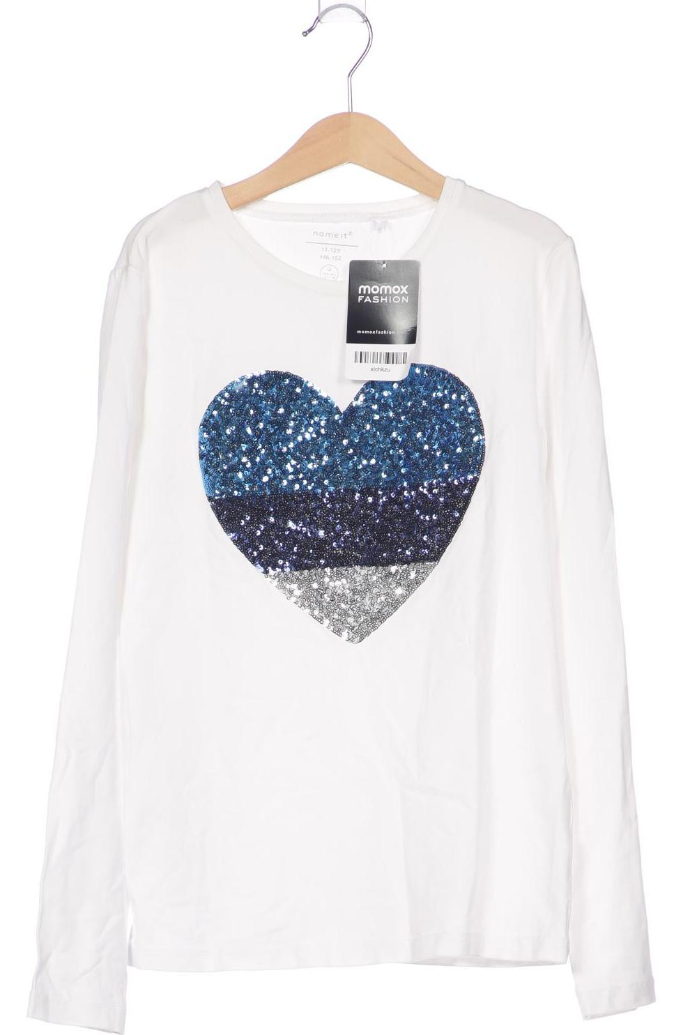 

name it Damen Langarmshirt, weiß, Gr. 146