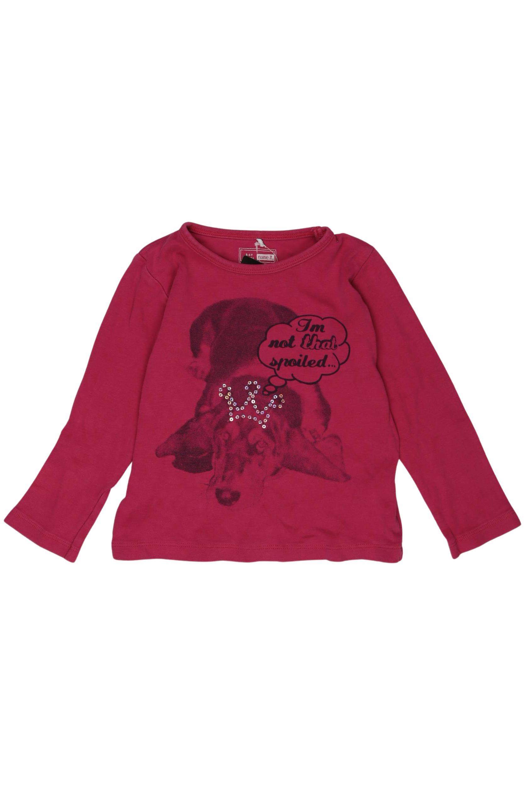 

name it Mädchen Langarmshirt, pink, Gr. 98/104