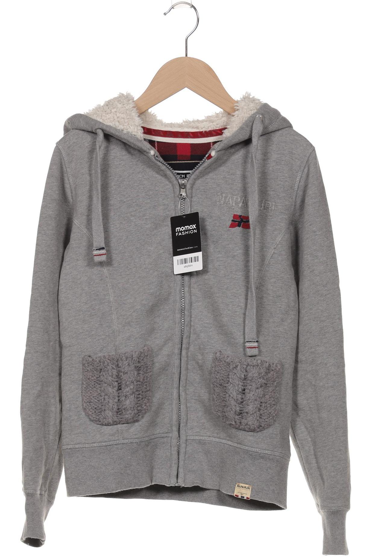 

Napapijri Damen Kapuzenpullover, grau, Gr. 34
