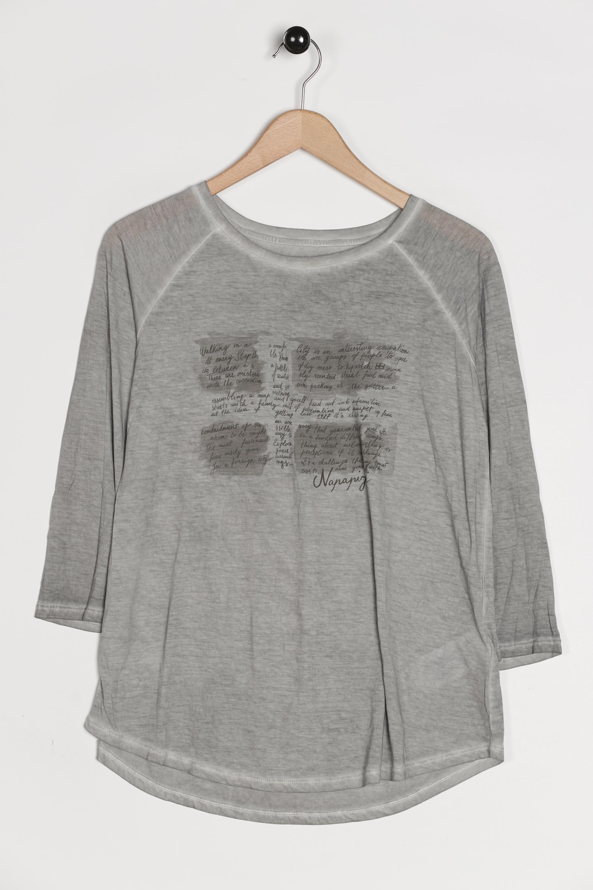 

Napapijri Damen Langarmshirt, grau, Gr. 44