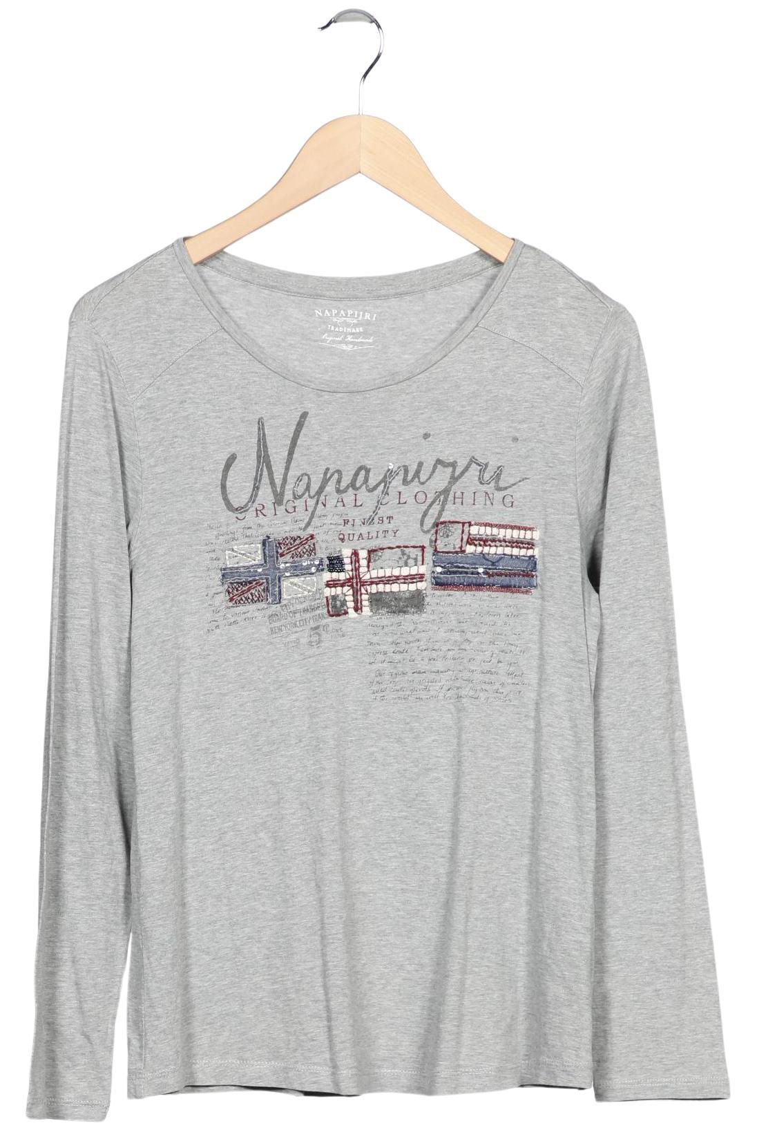 

Napapijri Damen Langarmshirt, grau, Gr. 38