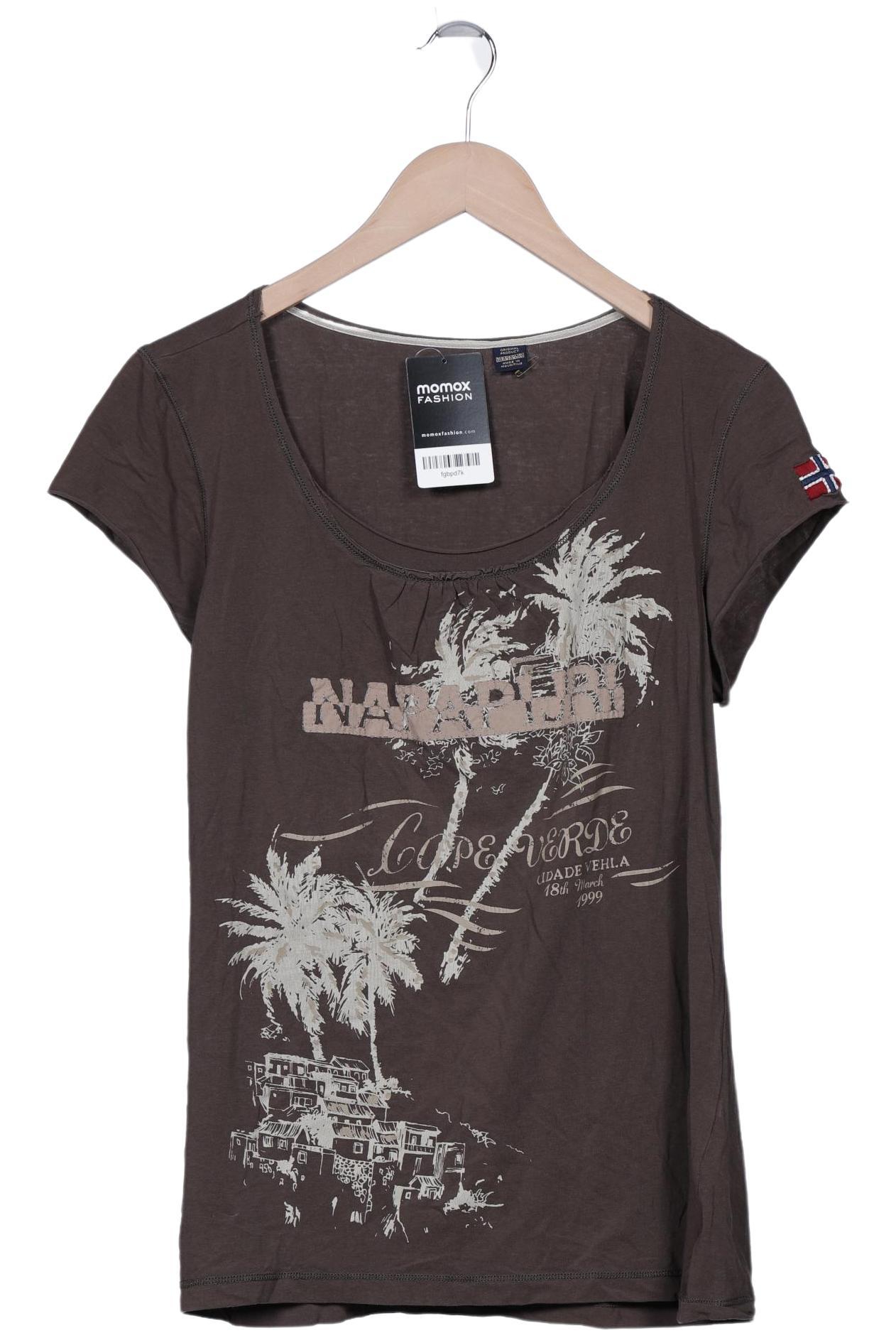 

Napapijri Damen T-Shirt, braun, Gr. 44