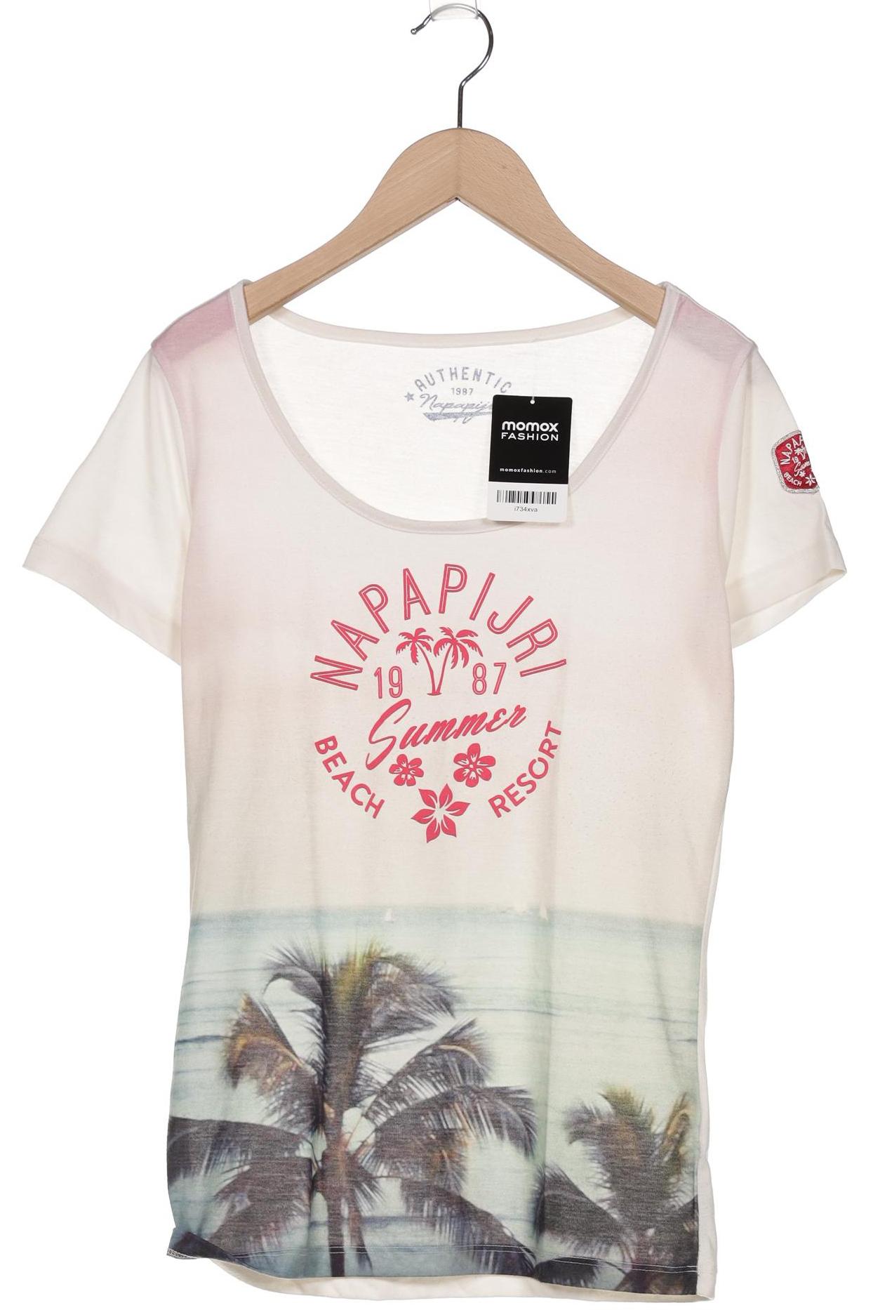 

Napapijri Damen T-Shirt, cremeweiß, Gr. 34