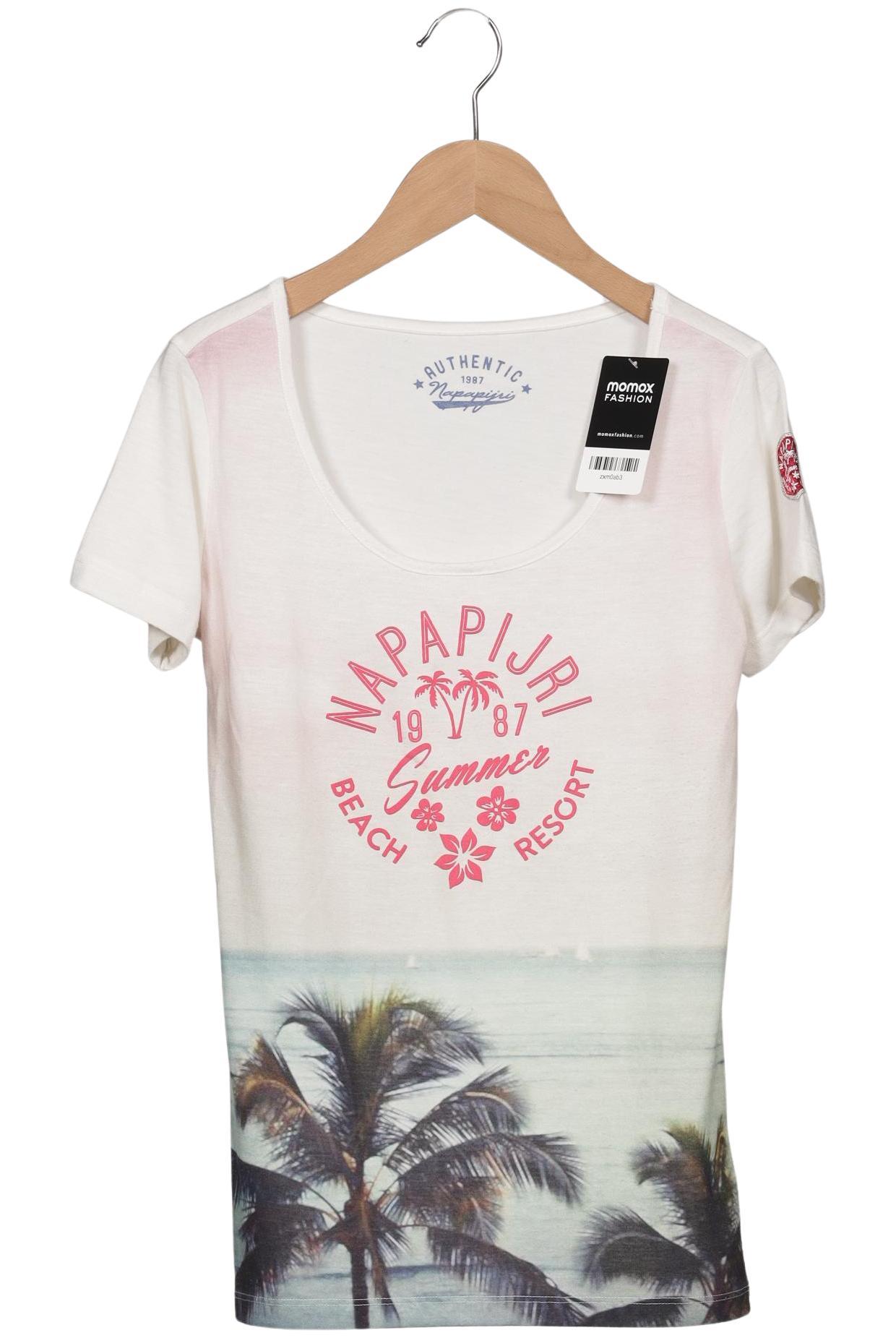 

Napapijri Damen T-Shirt, cremeweiß, Gr. 32