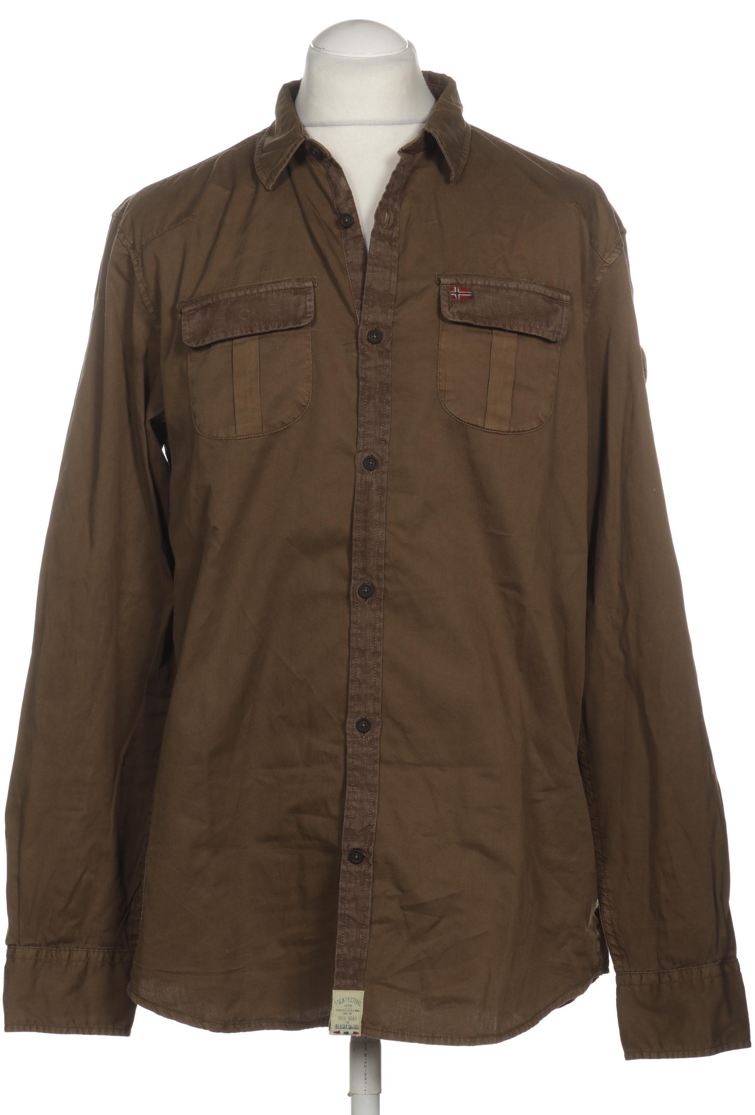 Thumbnail - Napapijri Herren Hemd, braun, Gr.