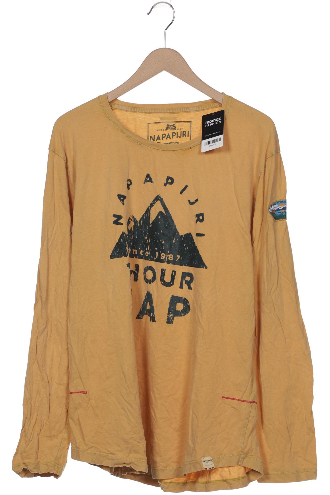 

Napapijri Herren Langarmshirt, orange, Gr. 56