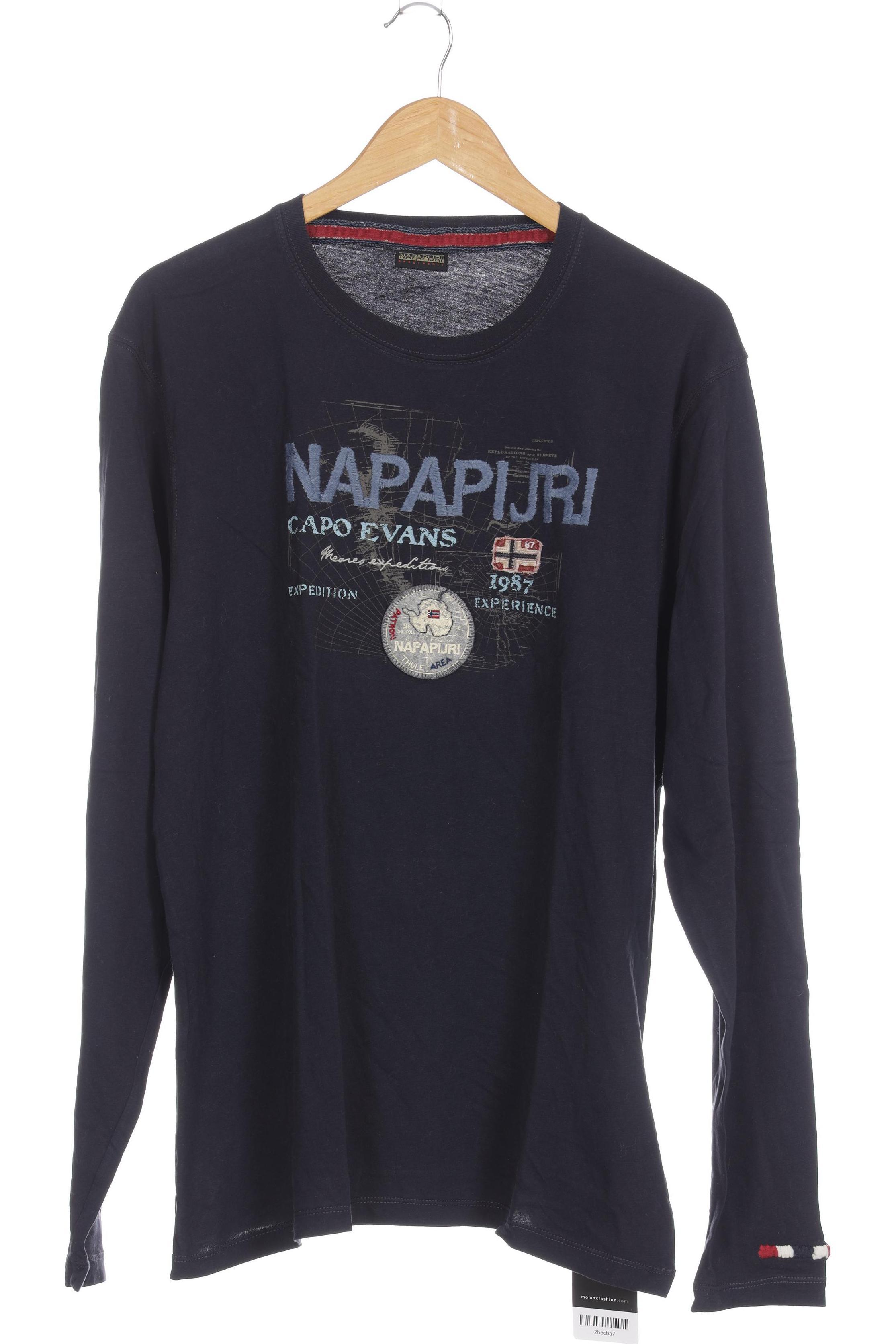 

Napapijri Herren Langarmshirt, blau, Gr.