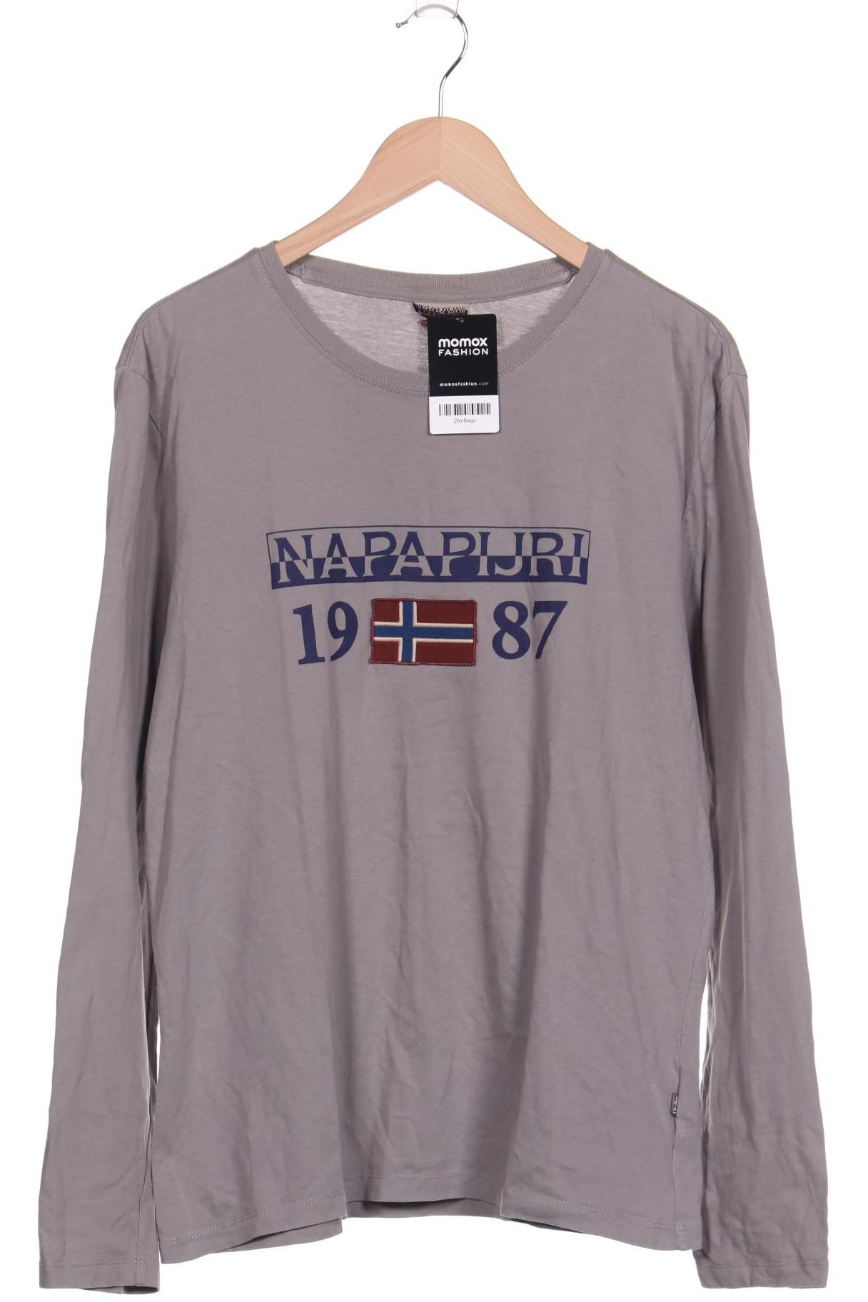 

Napapijri Herren Langarmshirt, grau