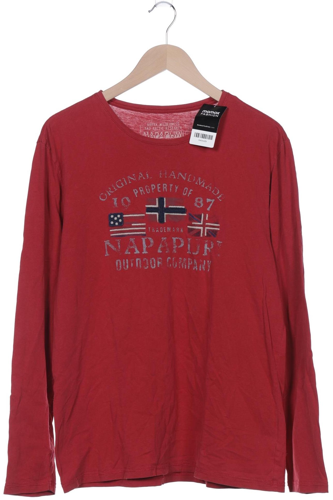 Thumbnail - Napapijri Herren Langarmshirt, bordeaux, Gr. 54