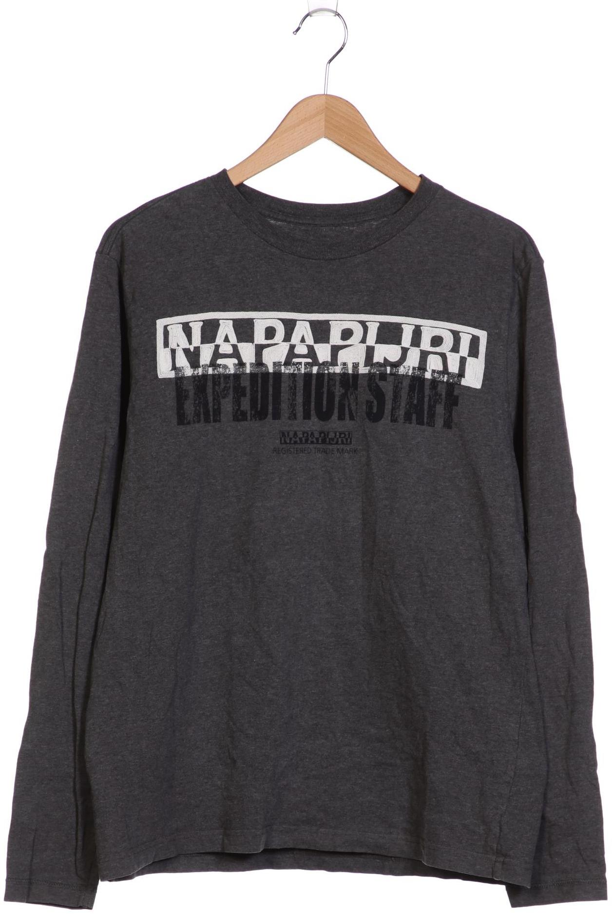 

Napapijri Herren Langarmshirt, grau, Gr. 54