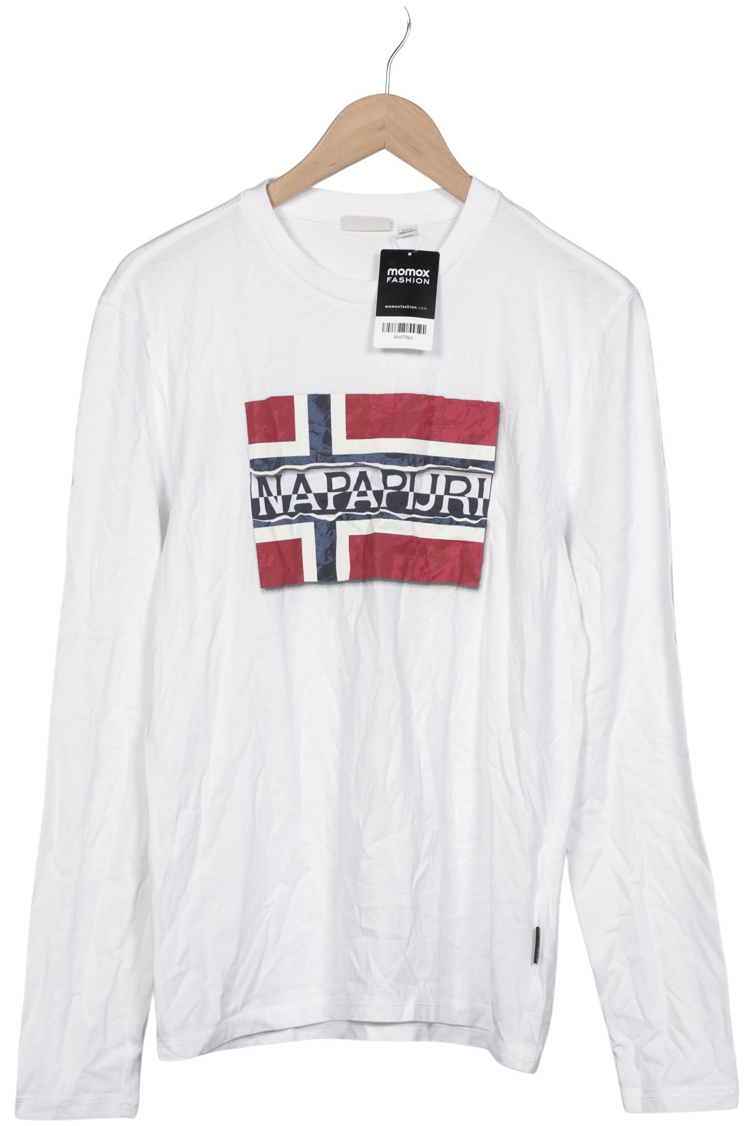 

Napapijri Herren Langarmshirt, weiß, Gr. 48
