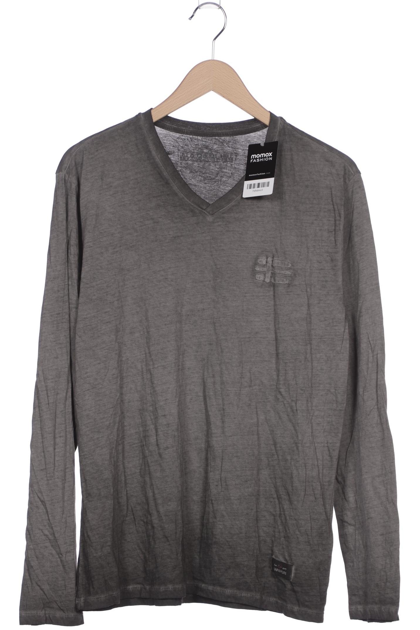 

Napapijri Herren Langarmshirt, grau, Gr. 54