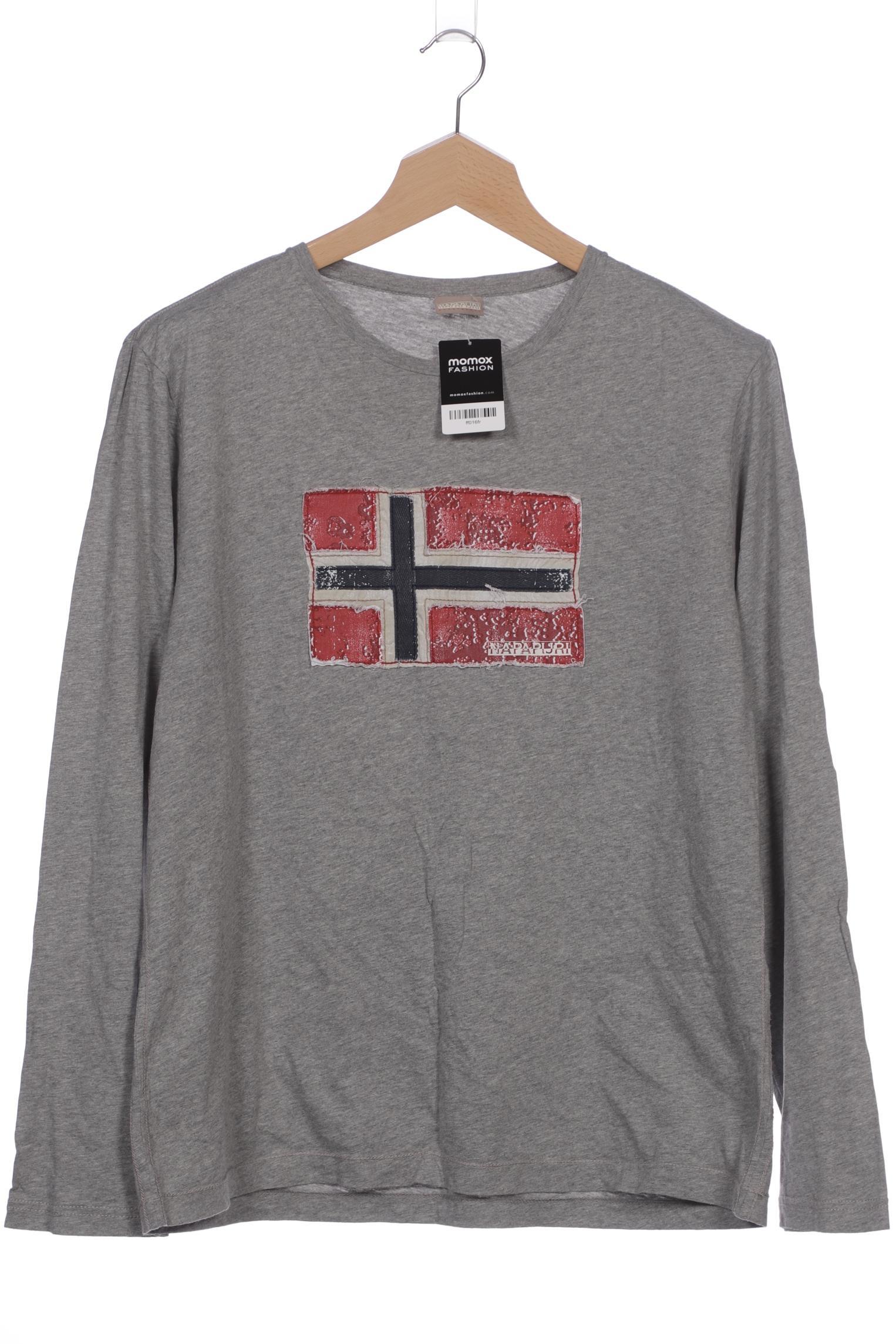 

Napapijri Herren Langarmshirt, grau, Gr. 58