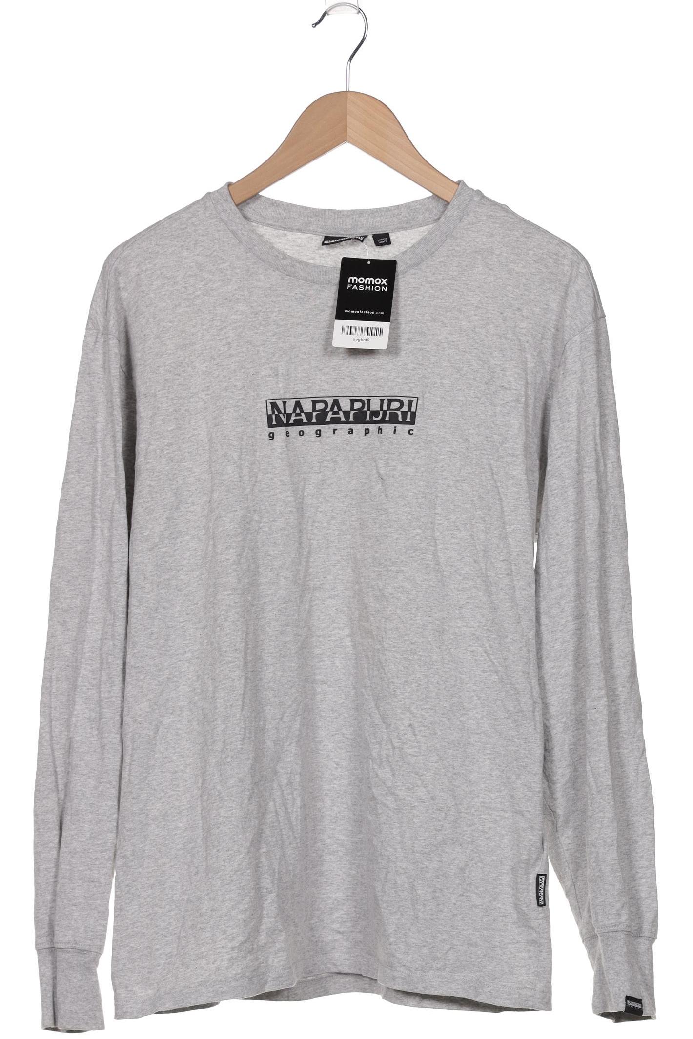 

Napapijri Herren Langarmshirt, grau, Gr. 48