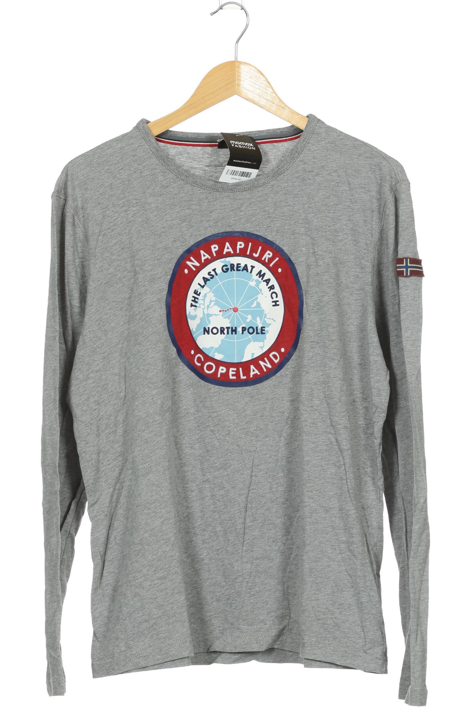 Thumbnail - Napapijri Herren Langarmshirt, grau, Gr.