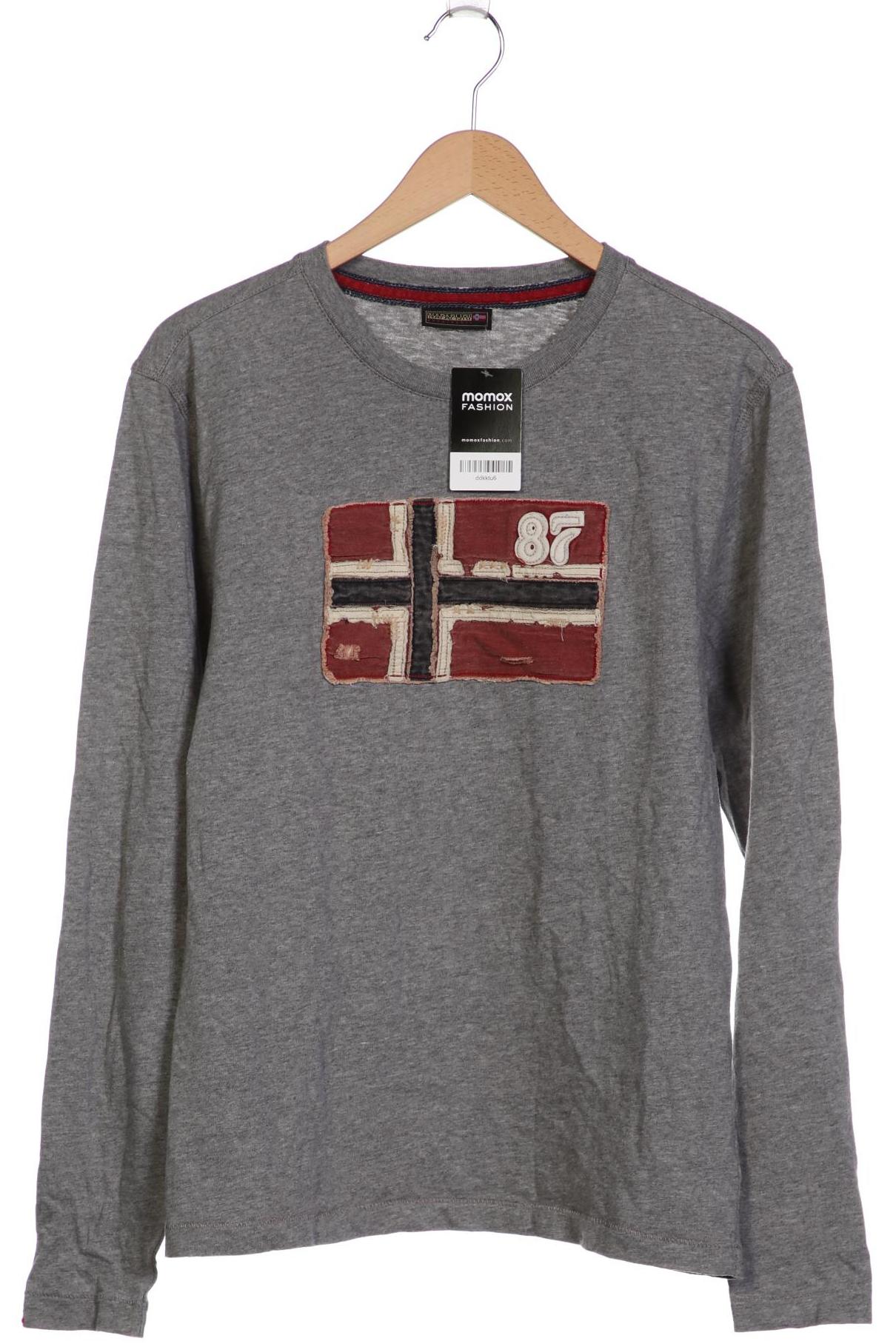 

Napapijri Herren Langarmshirt, grau, Gr. 52