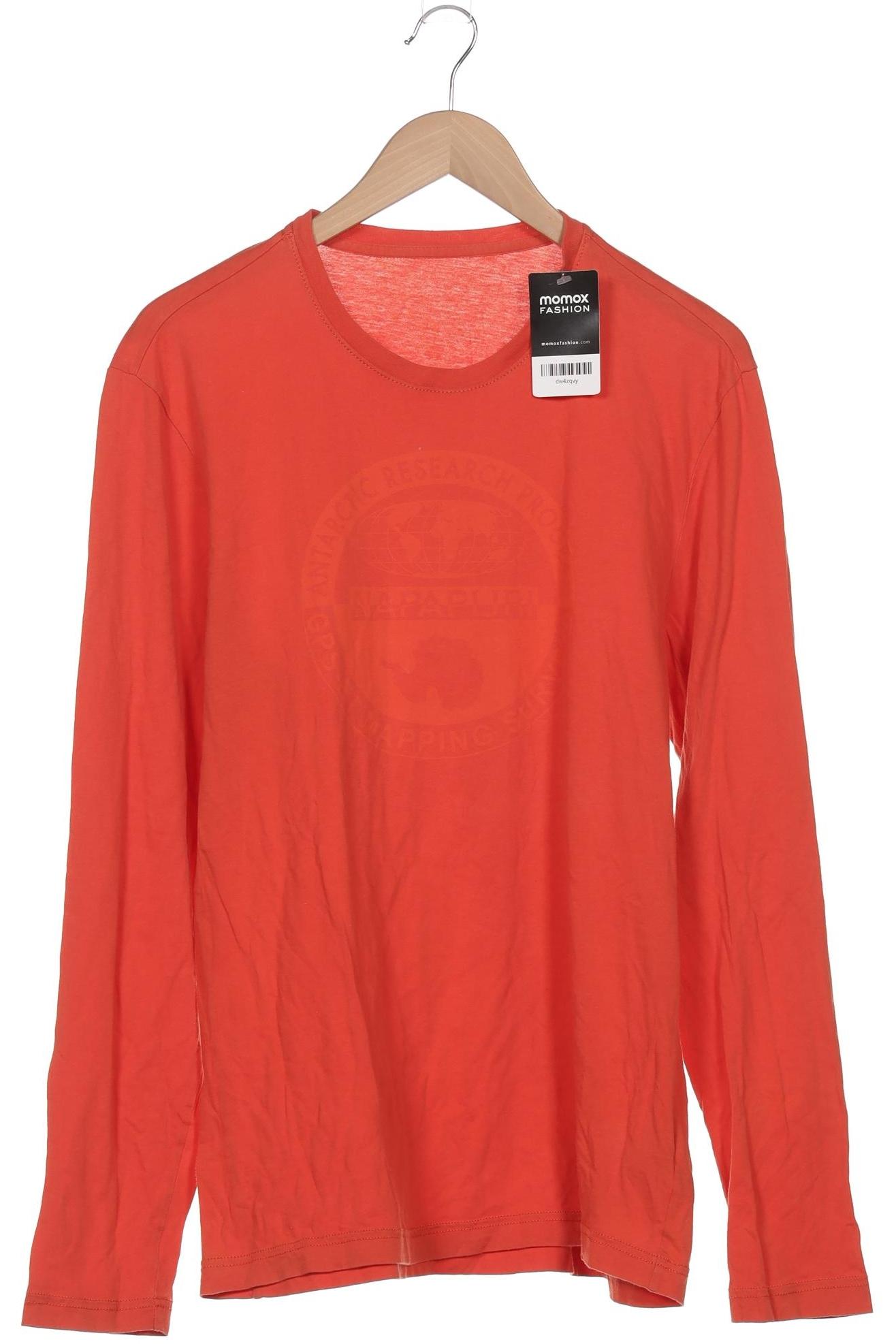 

Napapijri Herren Langarmshirt, orange, Gr. 54