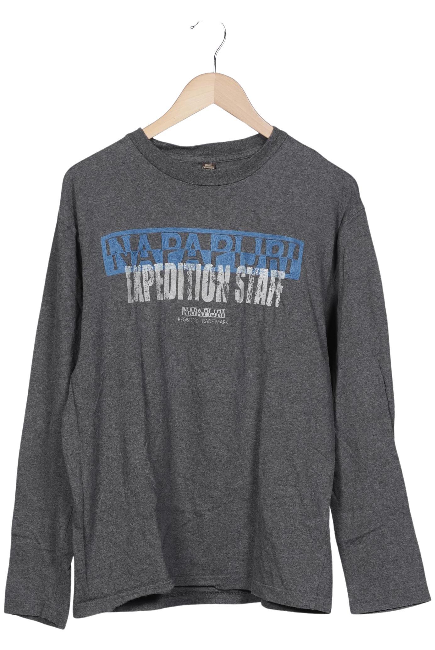 

Napapijri Herren Langarmshirt, grau, Gr. 56
