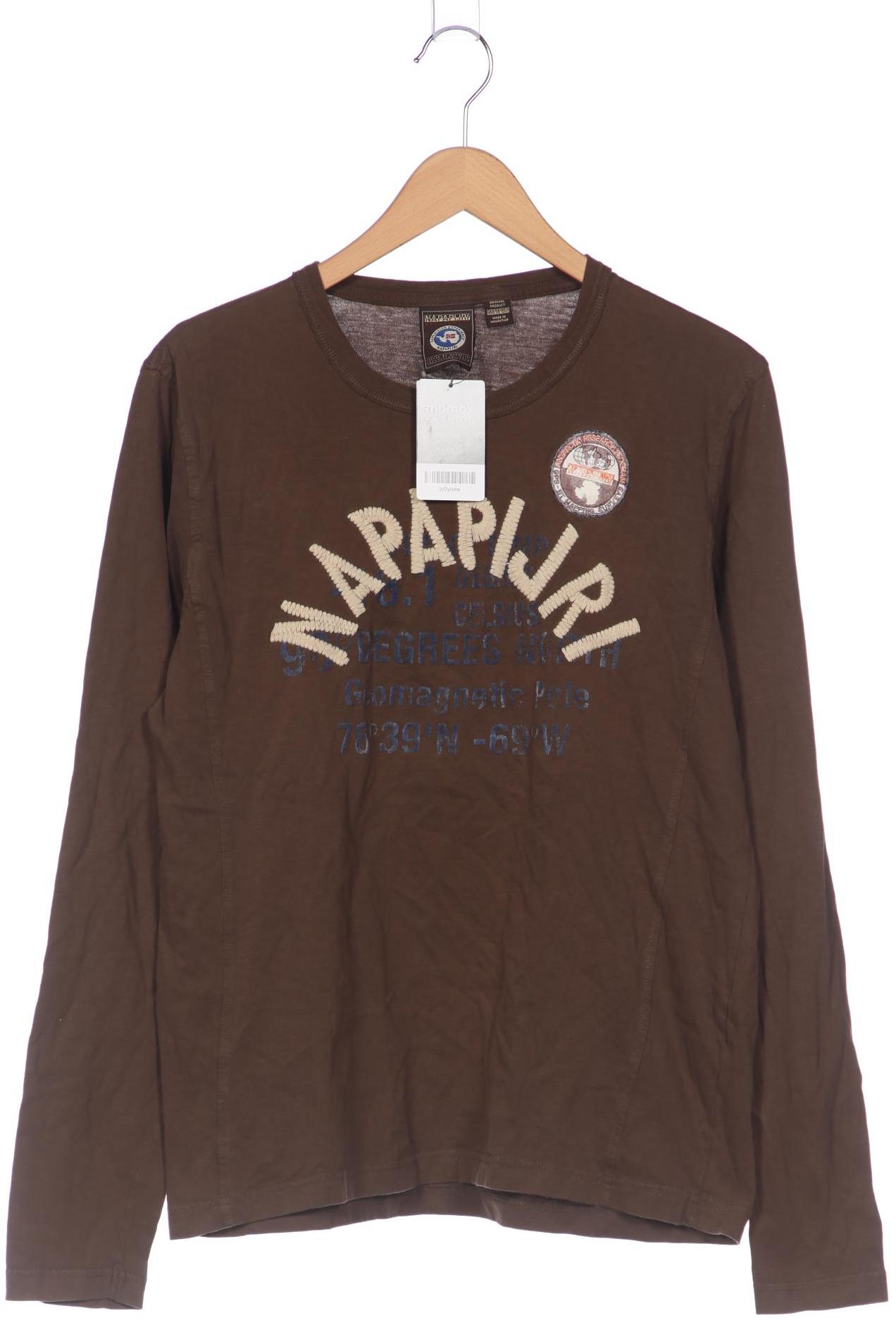 

Napapijri Herren Langarmshirt, braun, Gr. 54