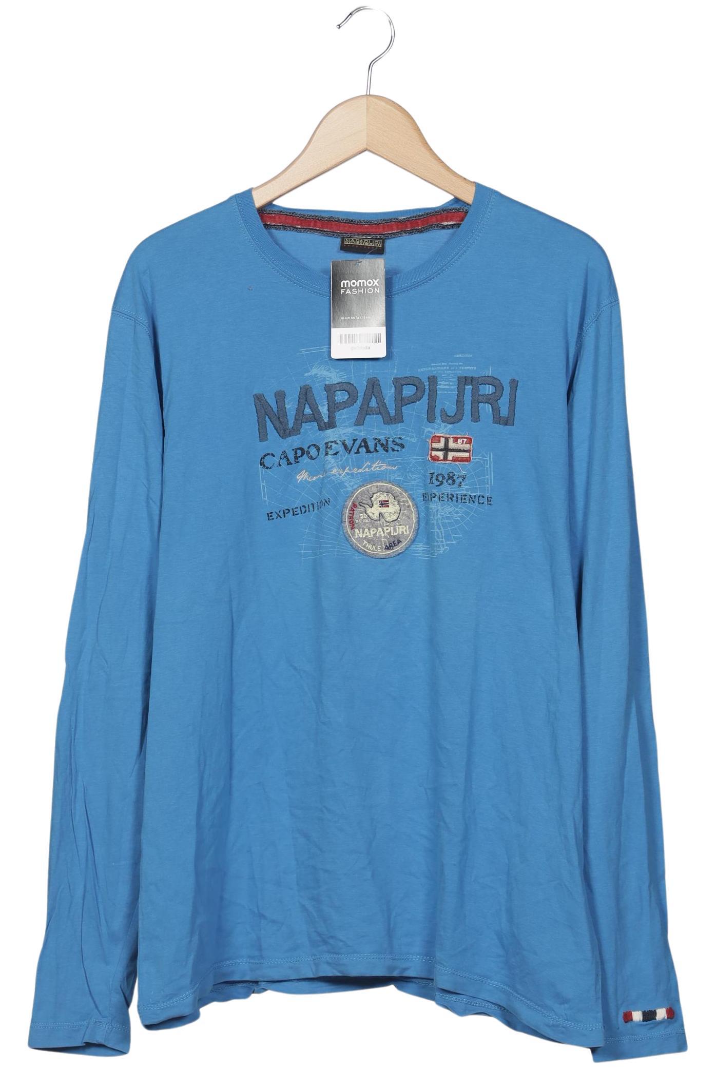 

Napapijri Herren Langarmshirt, blau, Gr. 54