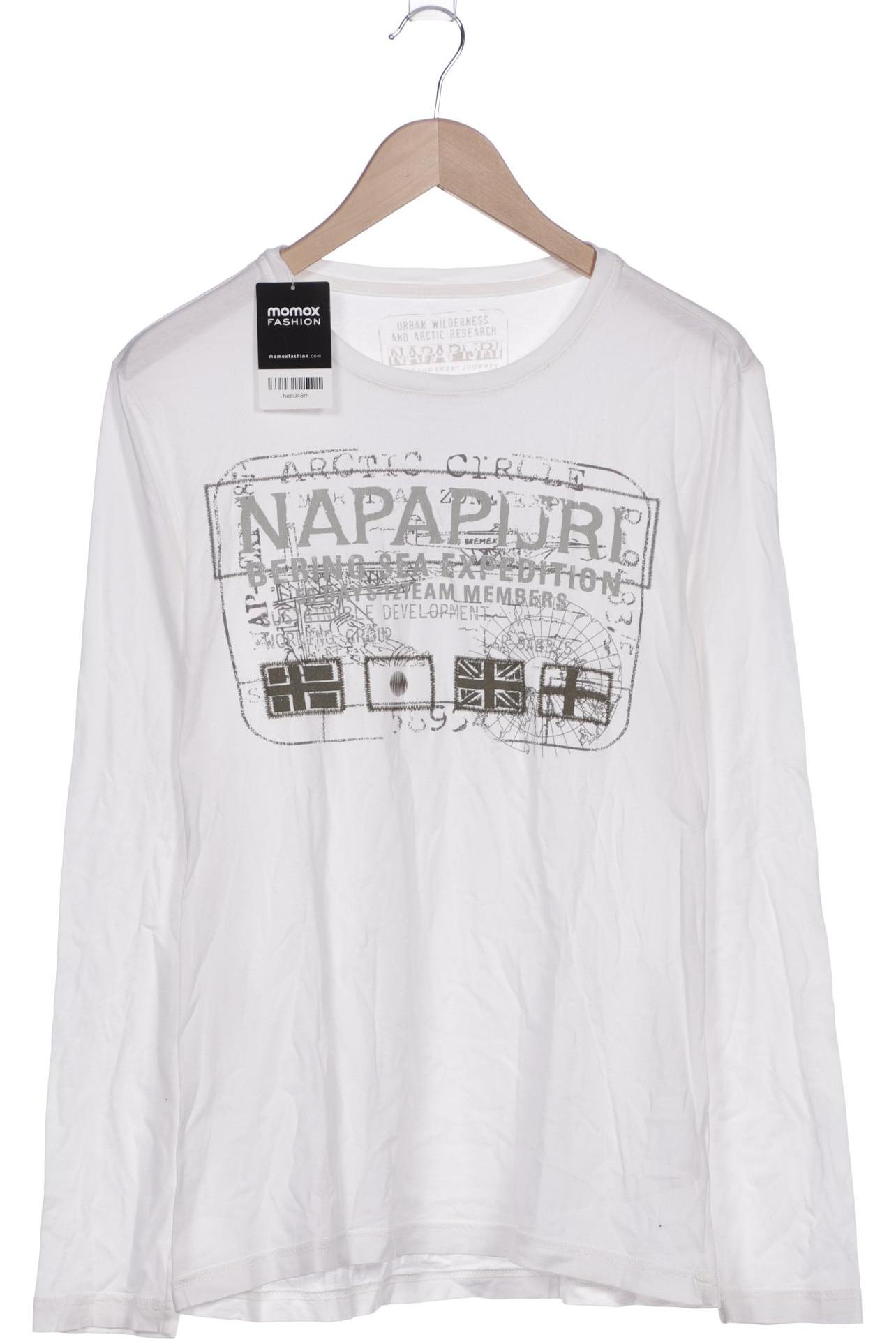 

Napapijri Herren Langarmshirt, weiß, Gr. 52