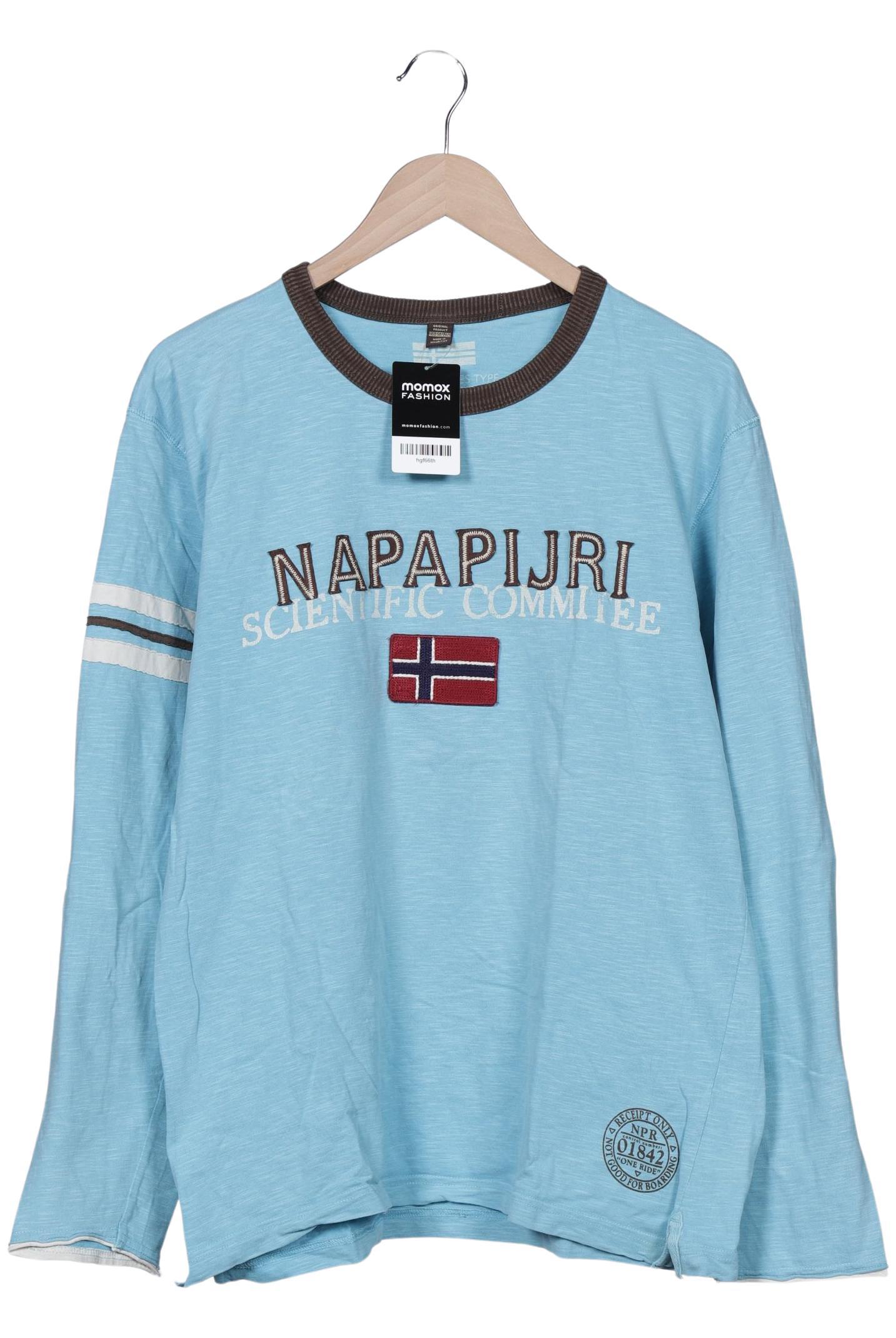 

Napapijri Herren Langarmshirt, hellblau, Gr. 54