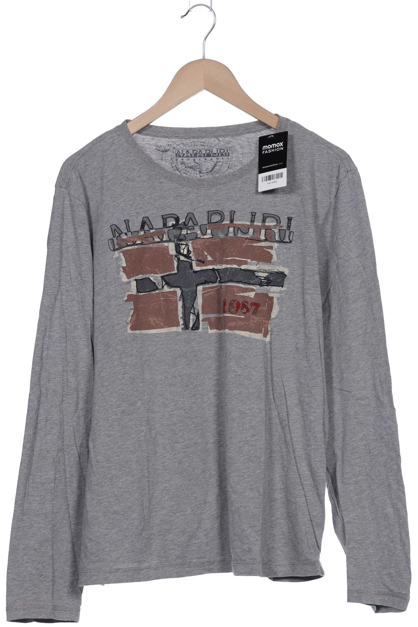 

Napapijri Herren Langarmshirt, grau