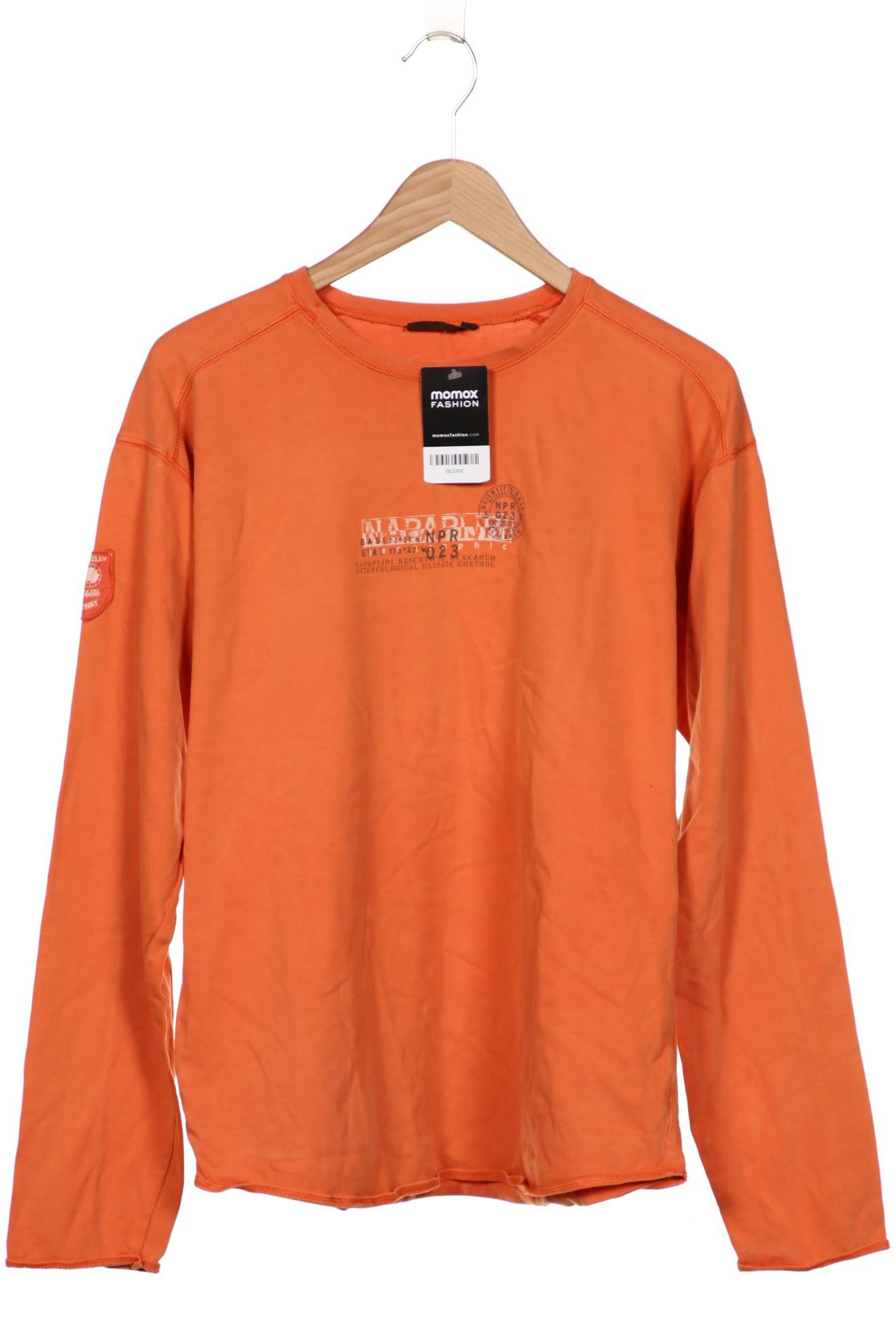 

Napapijri Herren Langarmshirt, orange, Gr. 56