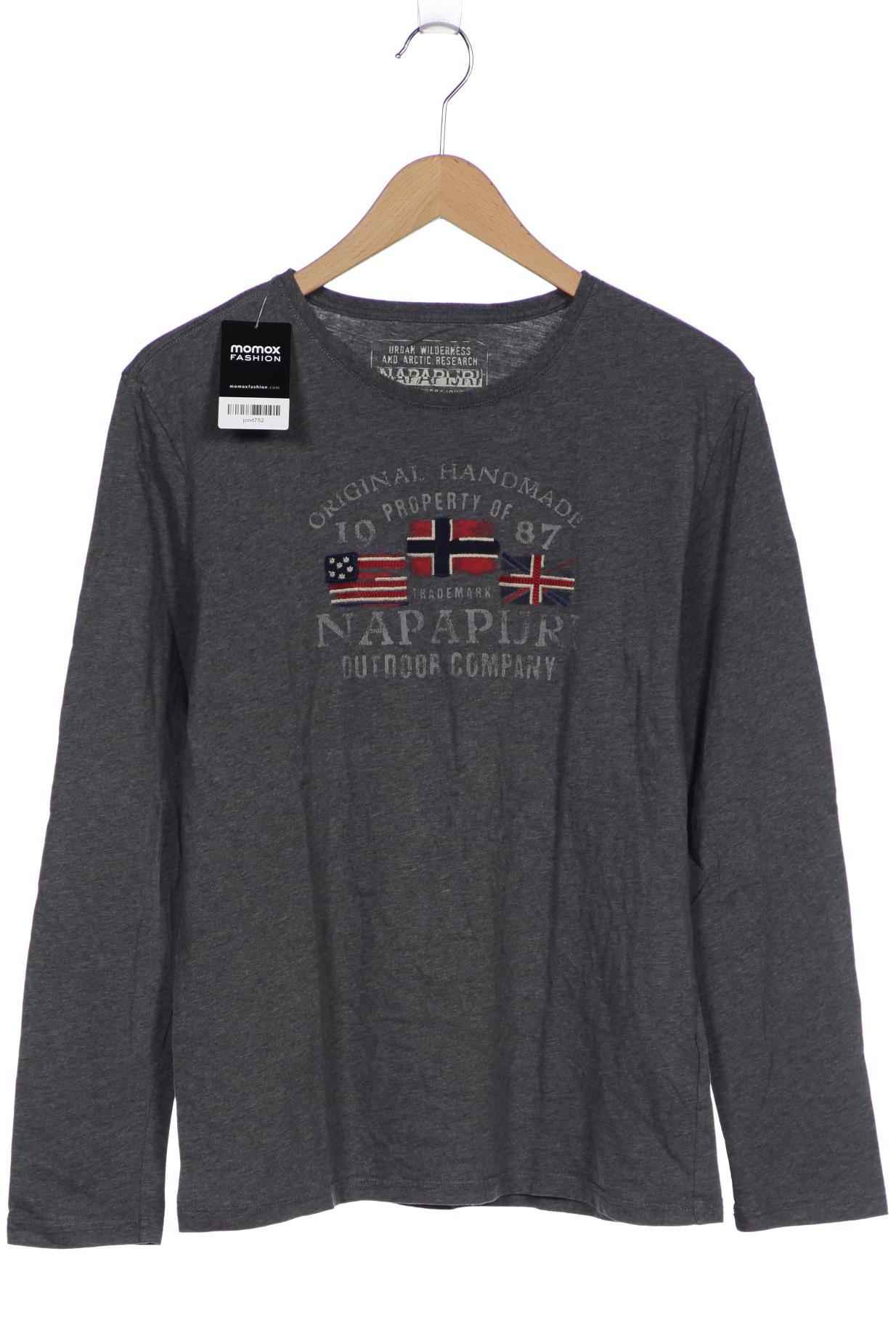 

Napapijri Herren Langarmshirt, grau