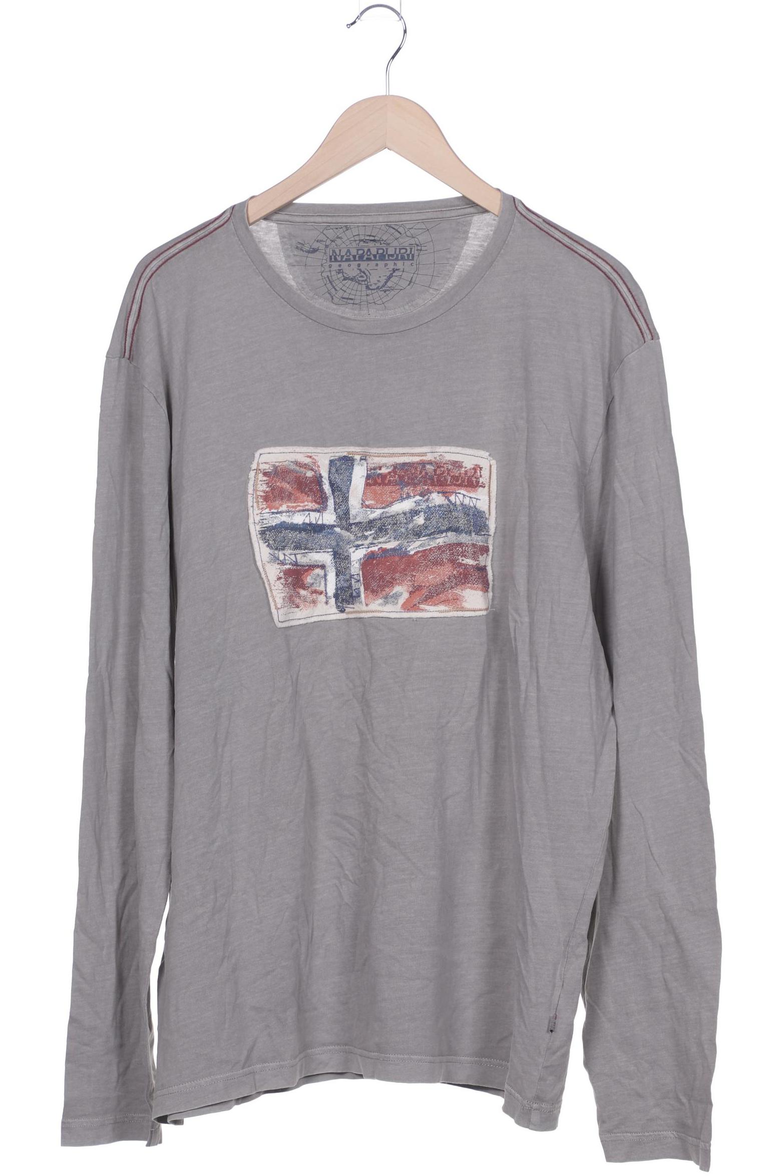 

Napapijri Herren Langarmshirt, grau