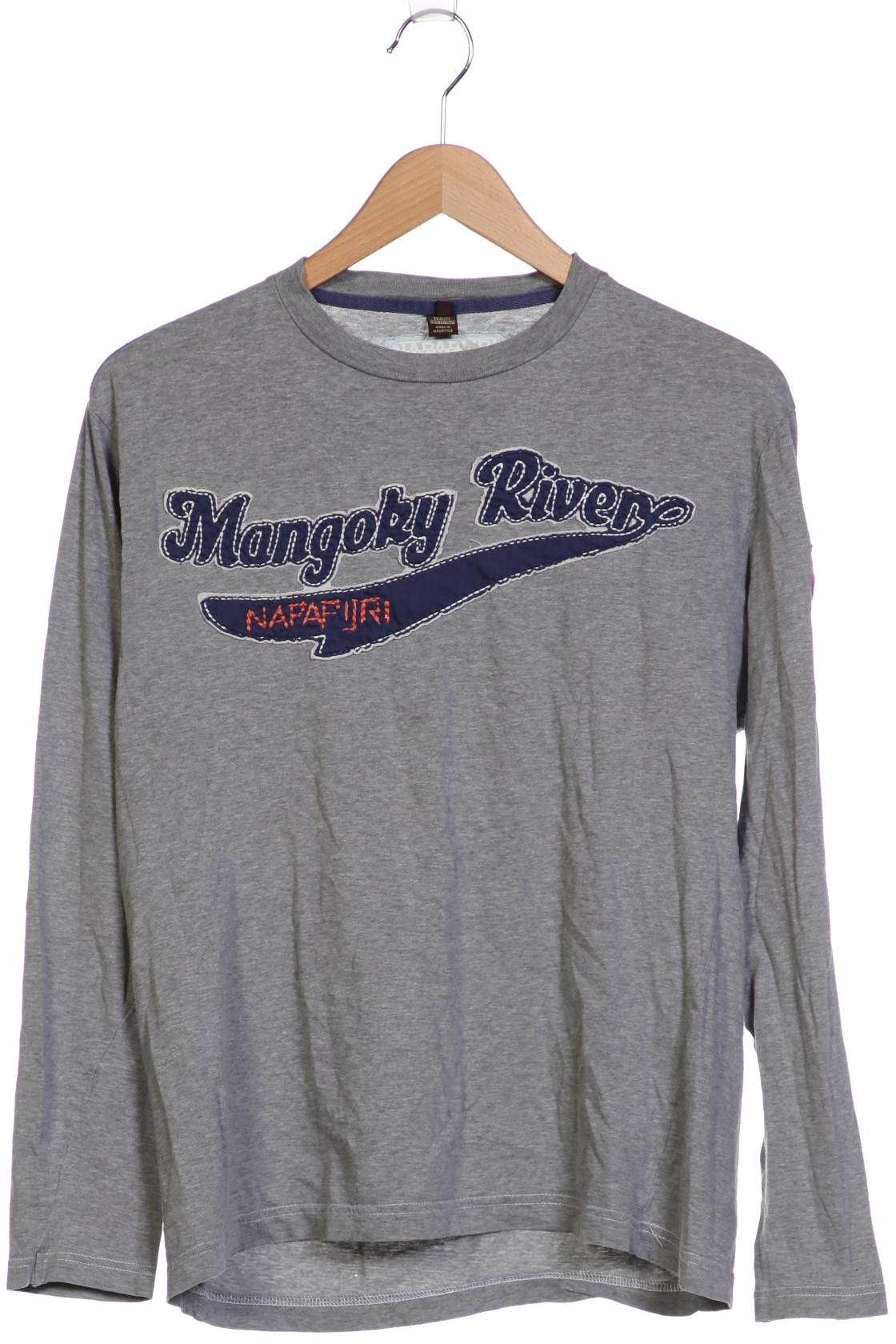 

Napapijri Herren Langarmshirt, grau, Gr. 52