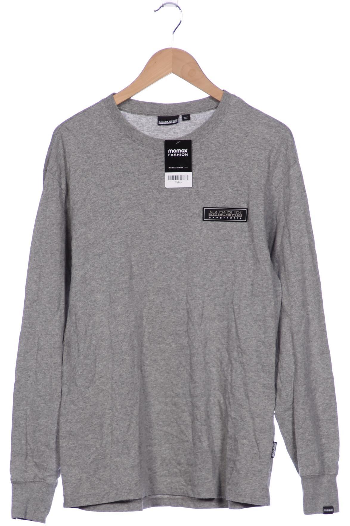 

Napapijri Herren Langarmshirt, grau, Gr. 46