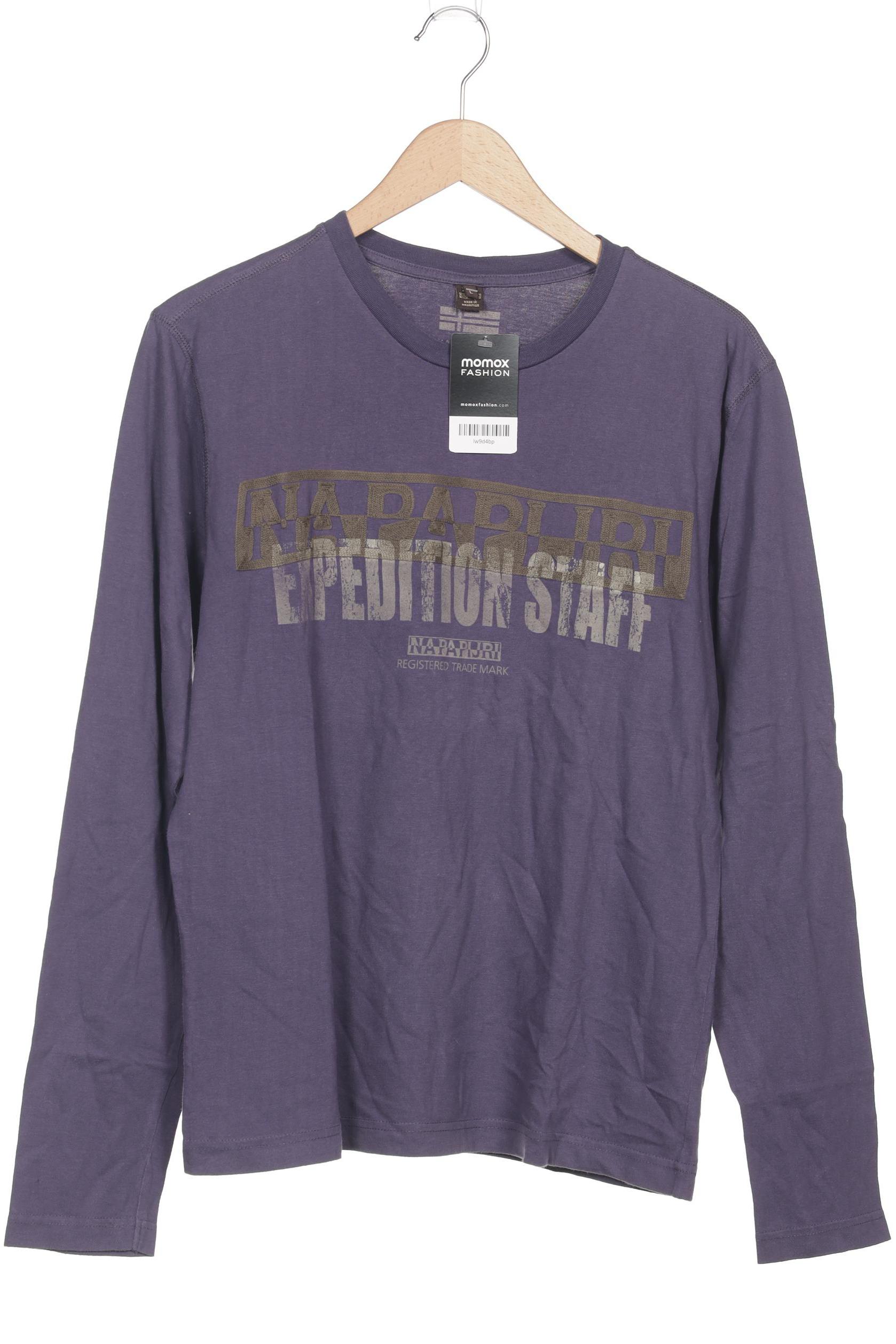 

Napapijri Herren Langarmshirt, flieder, Gr. 52