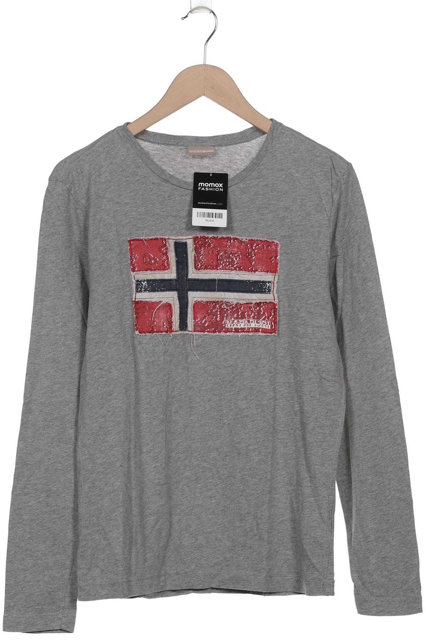 

Napapijri Herren Langarmshirt, grau, Gr. 46