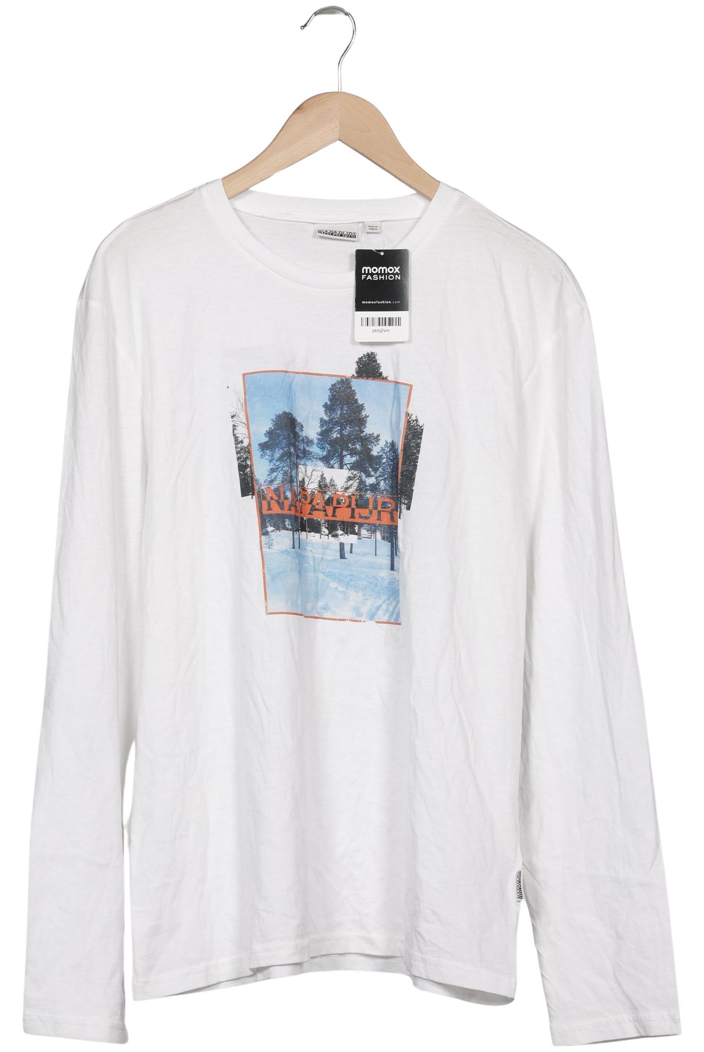 Thumbnail - Napapijri Herren Langarmshirt, weiß, Gr. 54
