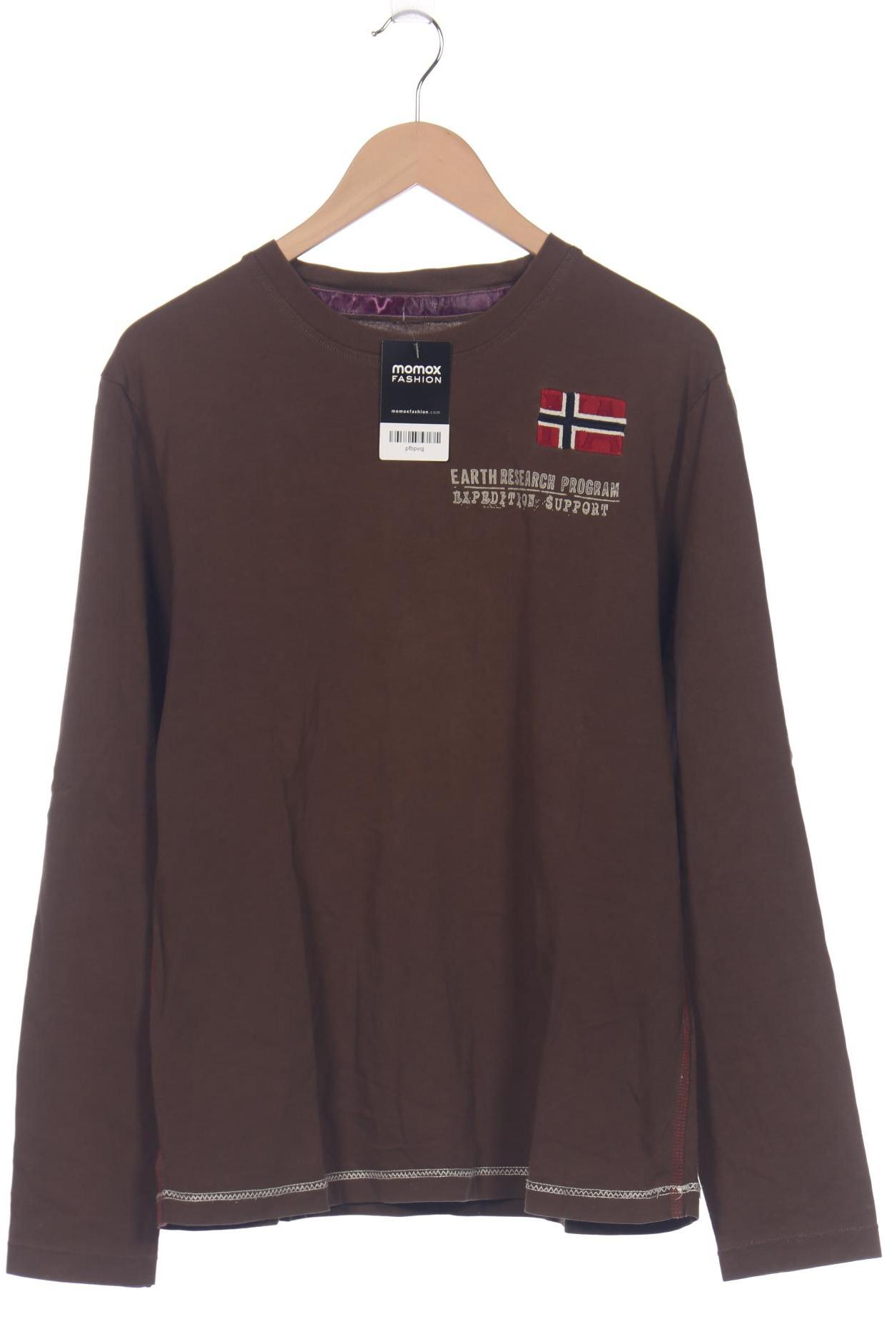 

Napapijri Herren Langarmshirt, braun, Gr. 52